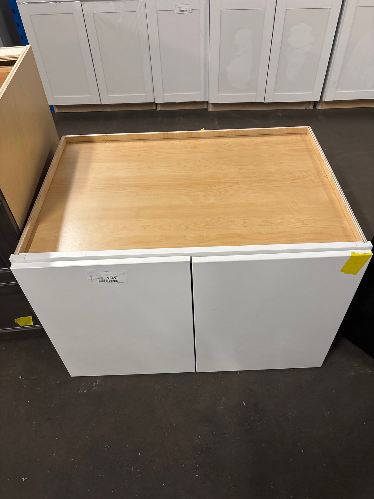 36 in. W x 24 in. D x 24 in. H Assembled Plywood Wall Bridge Kitchen Cabinet in Pacific White with Soft Close