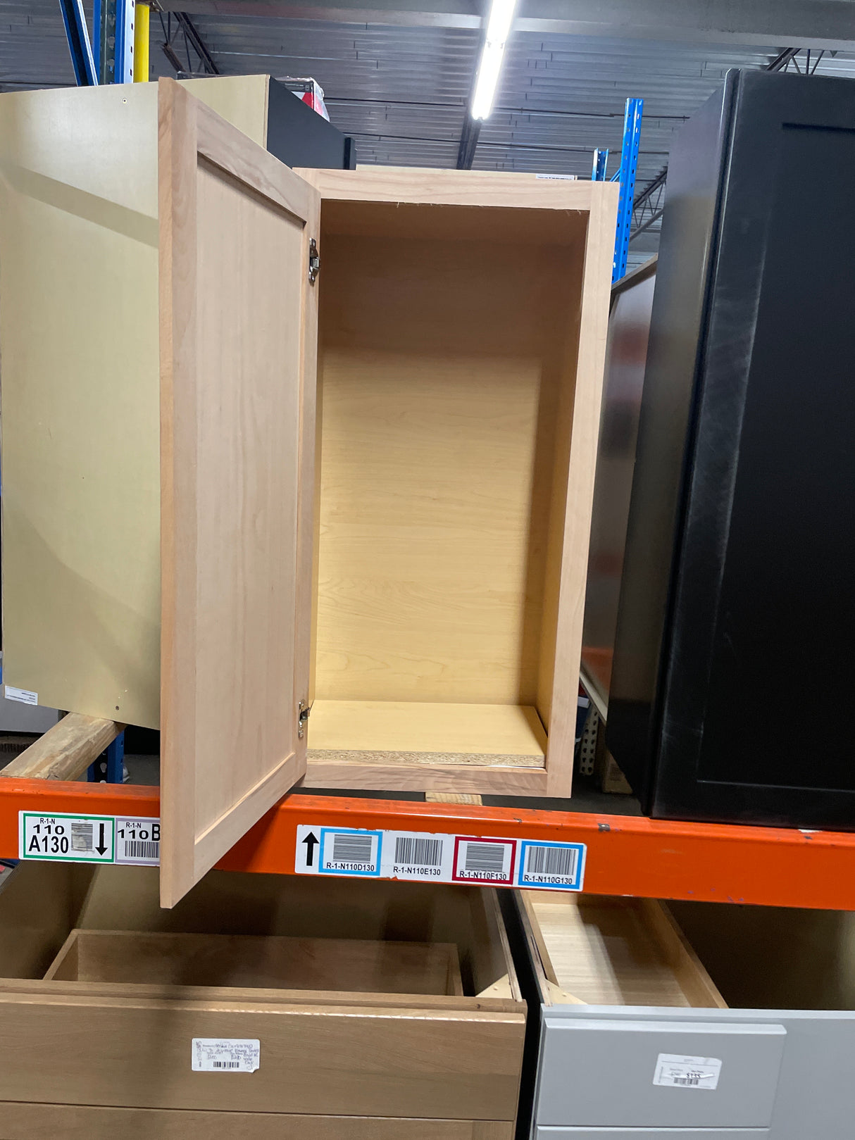 Recessed Panel 18 in. W x 12 in. D x 36 in. H Assembled Wall Cabinet in Unfinished