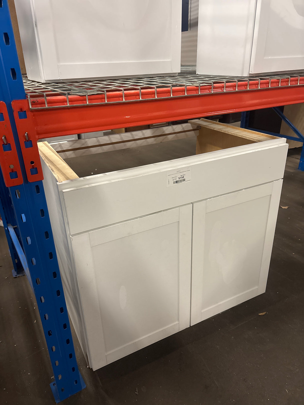 Hampton 36 in. W x 24 in. D x 34.5 in. H Assembled Sink Base Cabinet in Satin White