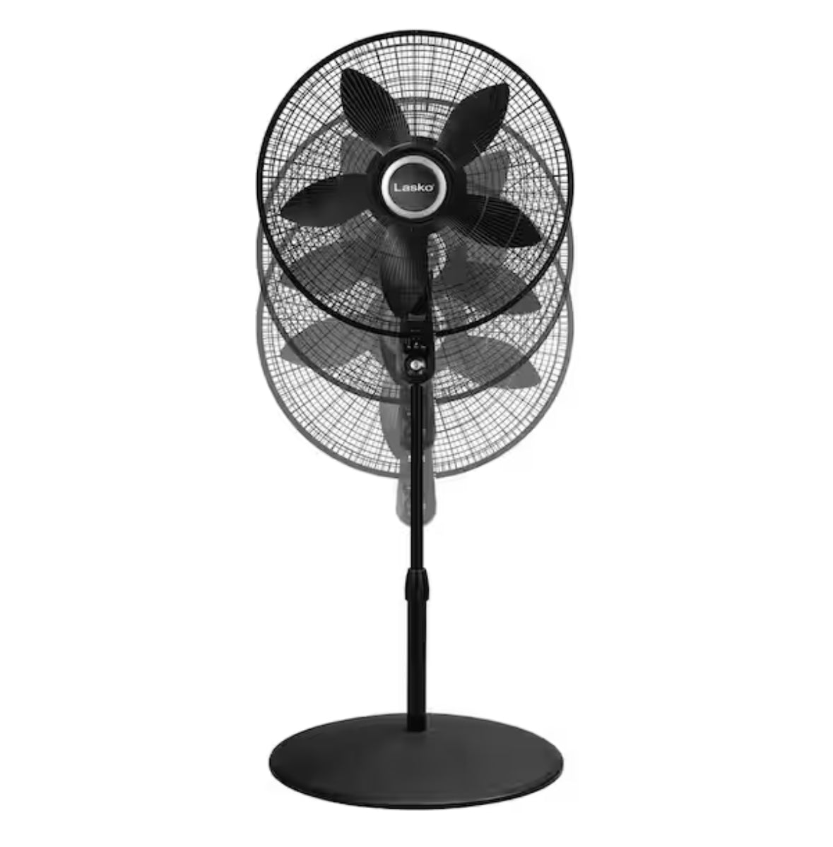 20 in. 4 Speeds Pedestal Fan in Black with 90 Degrees Tilt Adjustment, Adjustable Height, Oscillating, Remote,Timer