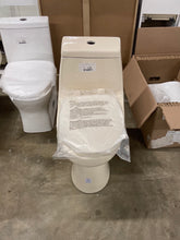 Load image into Gallery viewer, 1-Piece 1.1 GPF/1.6 GPF High Efficiency Dual Flush Elongated All-in-One Toilet in Bone
