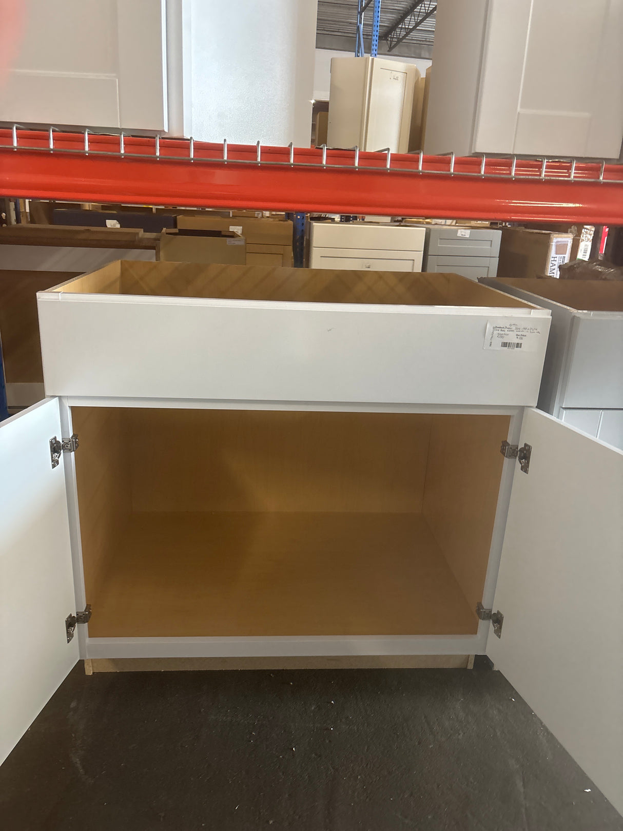 Shaker 36 in. W x 24 in. D x 34.5 in. H Assembled Sink Base Cabinet in Satin White