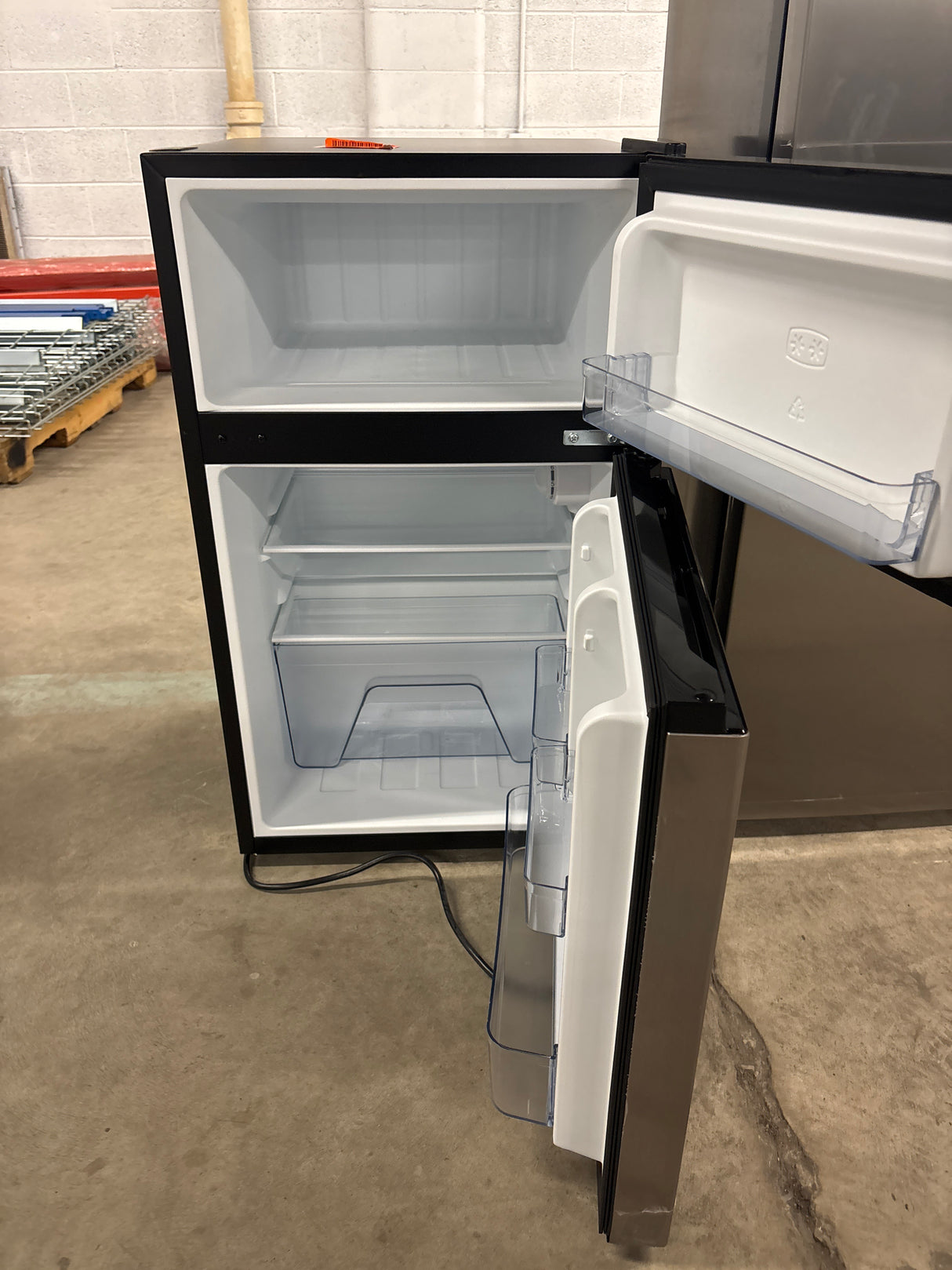 3.1 cu. ft. 2-Door Mini Refrigerator in Stainless Steel with Freezer, ENERGY STAR