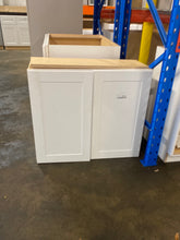 Load image into Gallery viewer, Richmond Verona White Plywood Shaker Stock Ready to Assemble Wall Kitchen Cabinet Soft Close 36 in W x 12 in D x 30 in H
