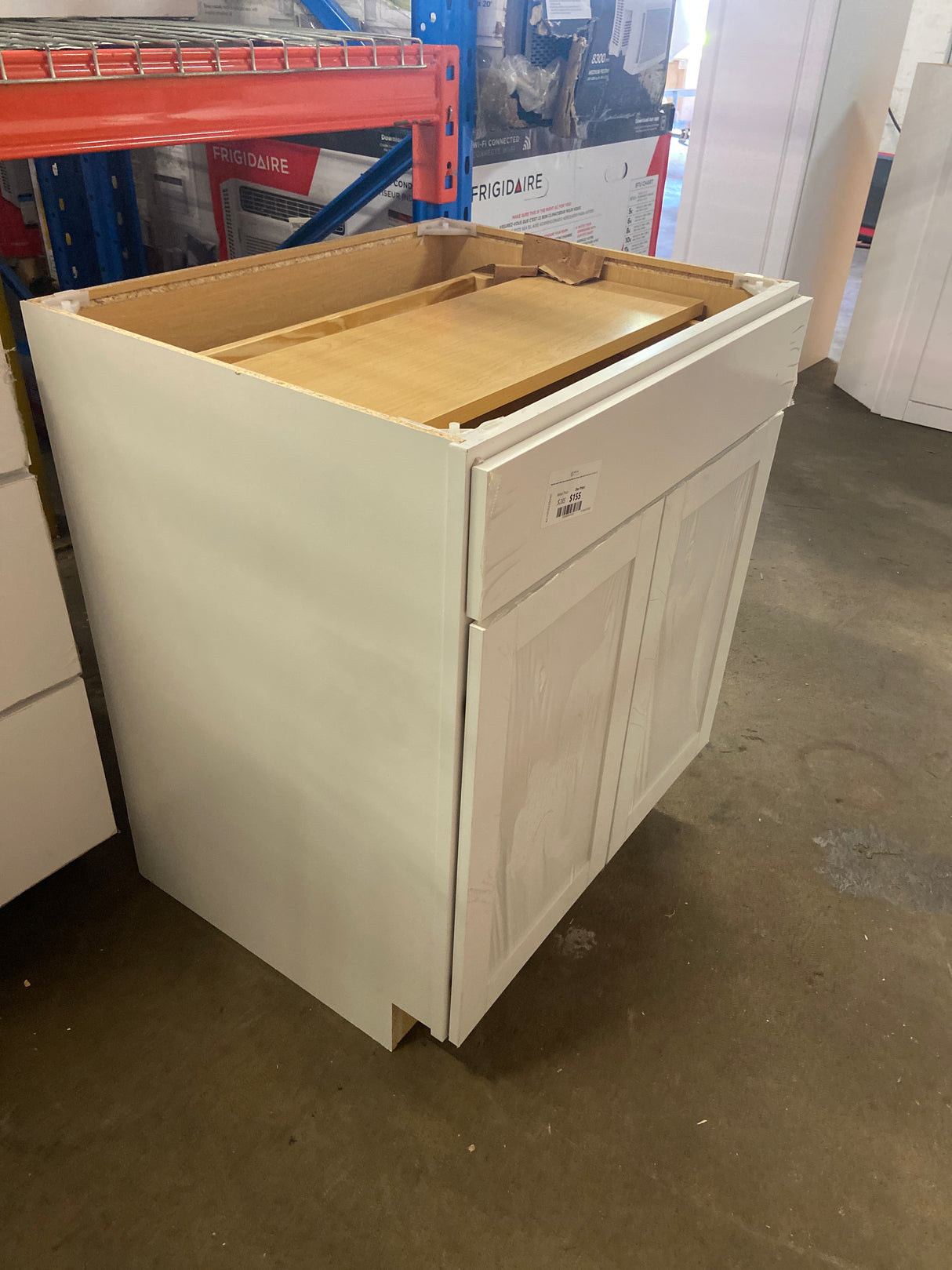 Westfield Feather White Shaker Stock Assembled Base Kitchen Cabinet (30 in. W x 23.75 in. D x 35 in. H)