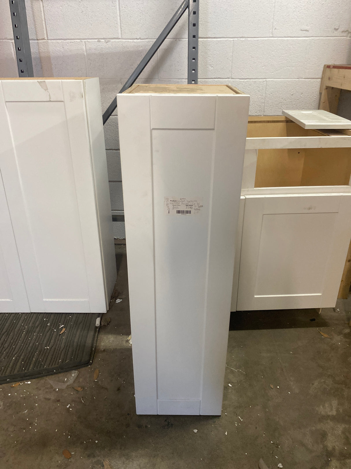 Newport 12x12x42 plywood wall KC in white