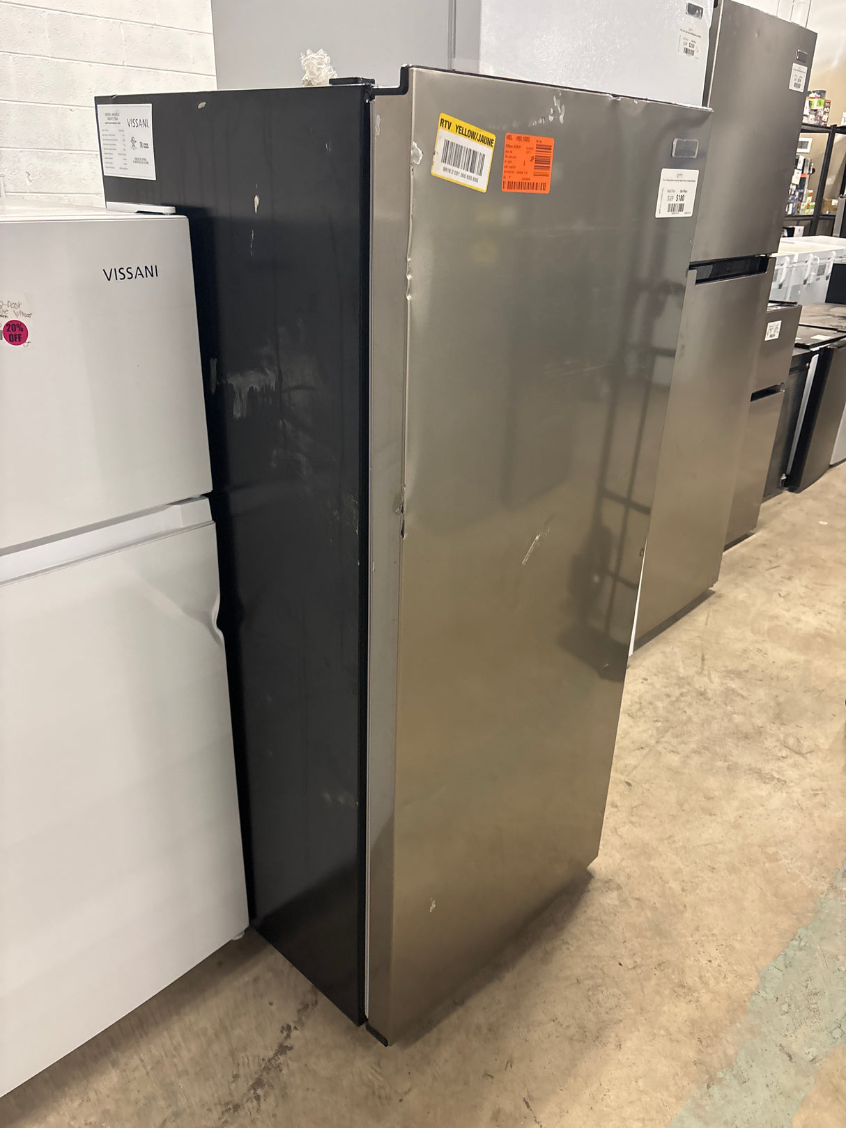 7.1 cu. ft. Manual Defrost Convertible Upright Freezer in Stainless Steel Look