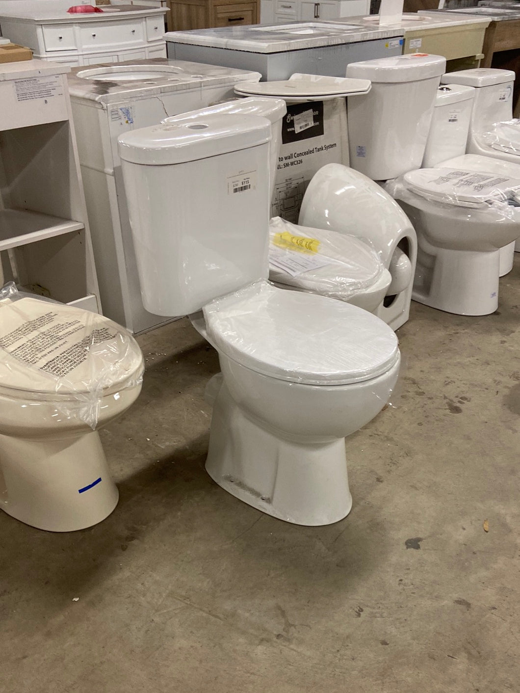 18 in. 2-Piece 1.0/1.6 GPF Rear-Outlet Dual Flush Elongated High Toilet in White (Seat Included)