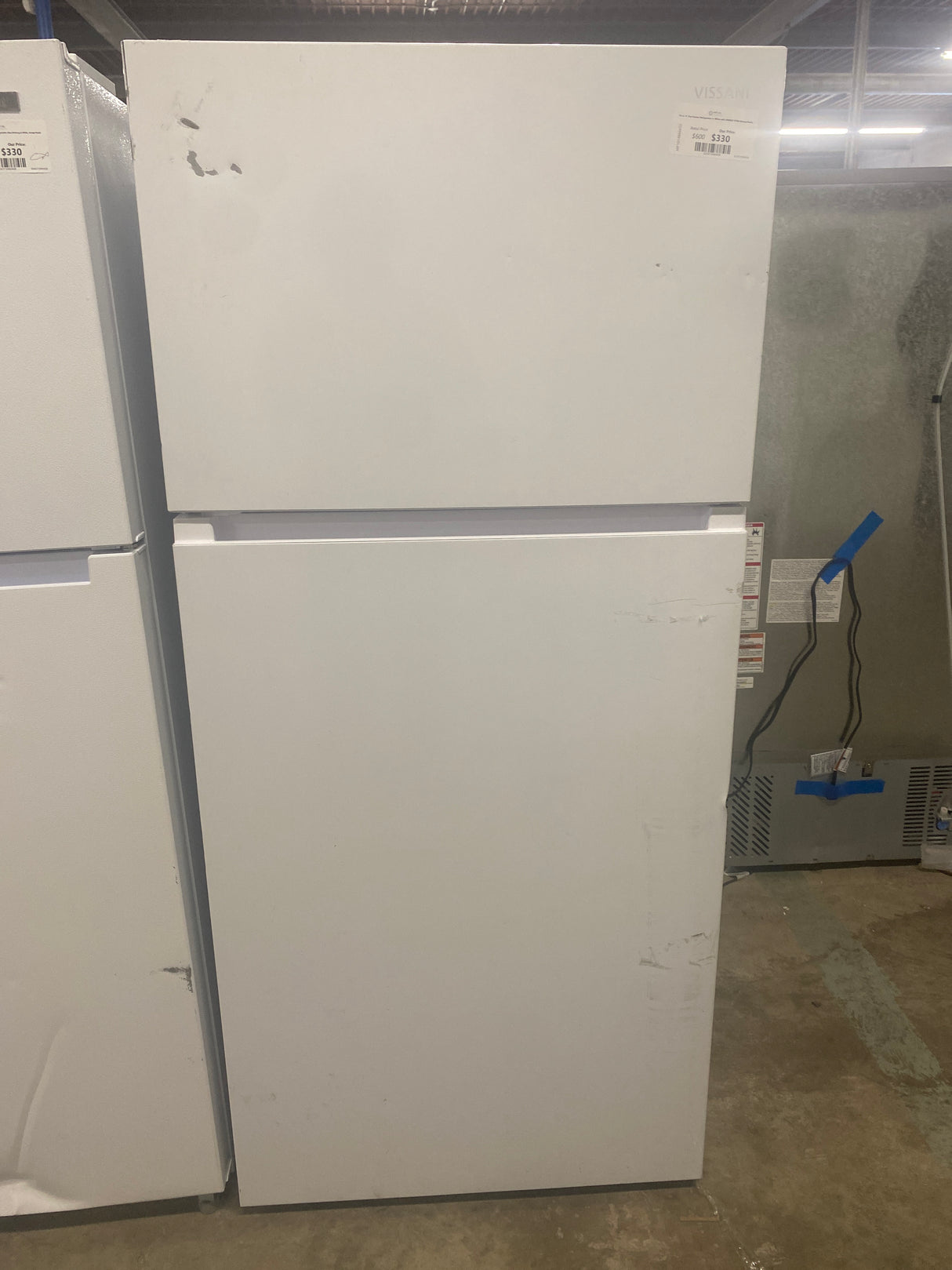 18 cu. ft. Top Freezer Refrigerator in White with ENERGY STAR Garage Ready