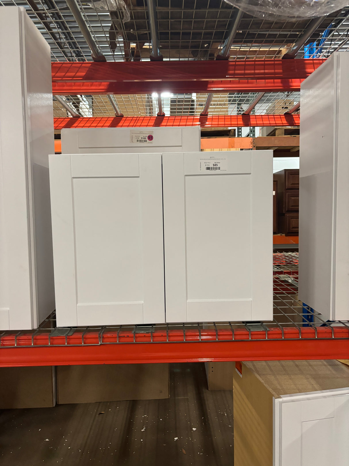 Shaker Satin White Stock Assembled Wall Bridge Kitchen Cabinet (30 in. x 23.5 in. x 12 in.)