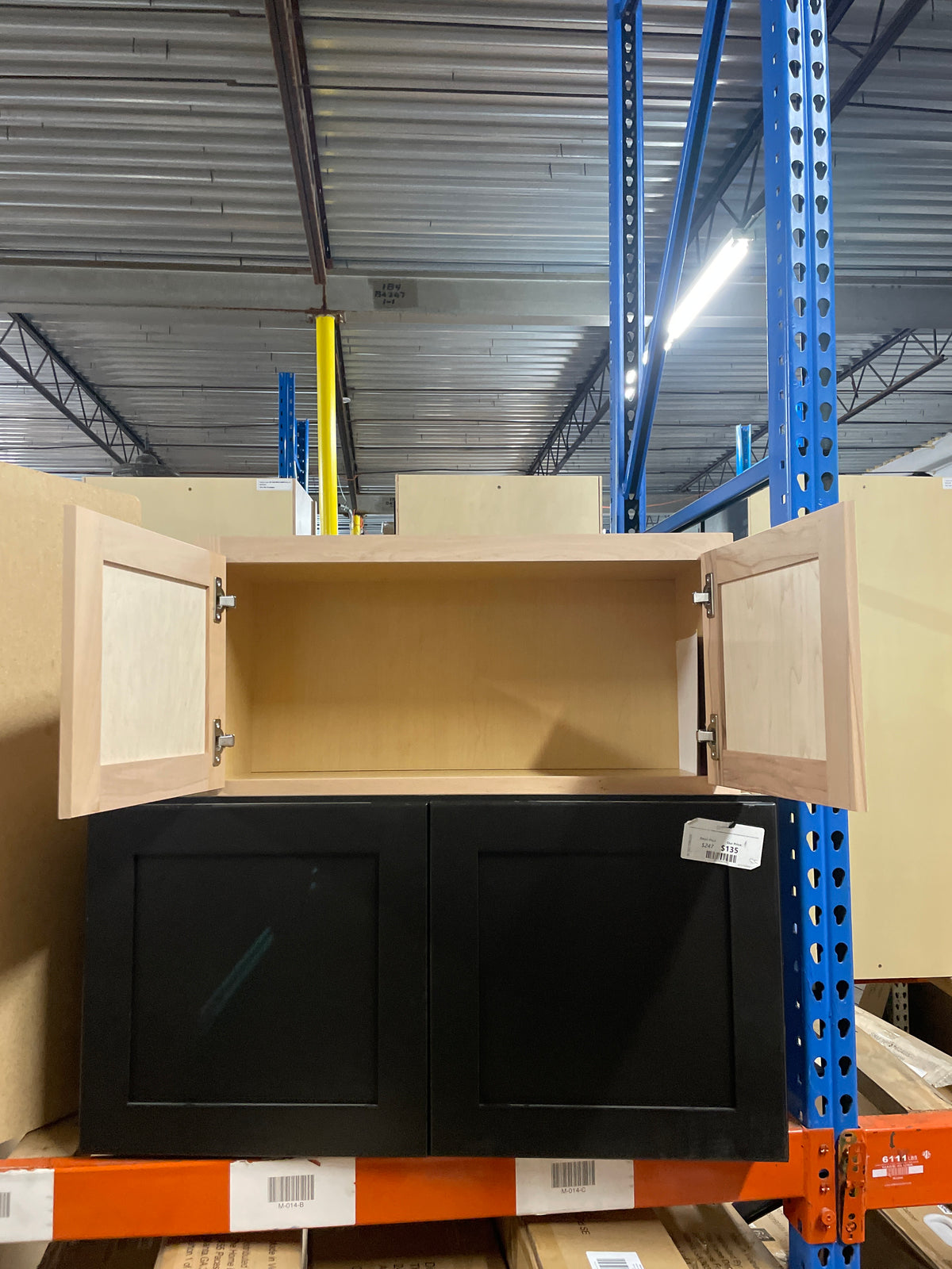 30 in. W x 12 in. D x 15 in. H Assembled Wall Bridge Kitchen Cabinet in Unfinished with Recessed Panel