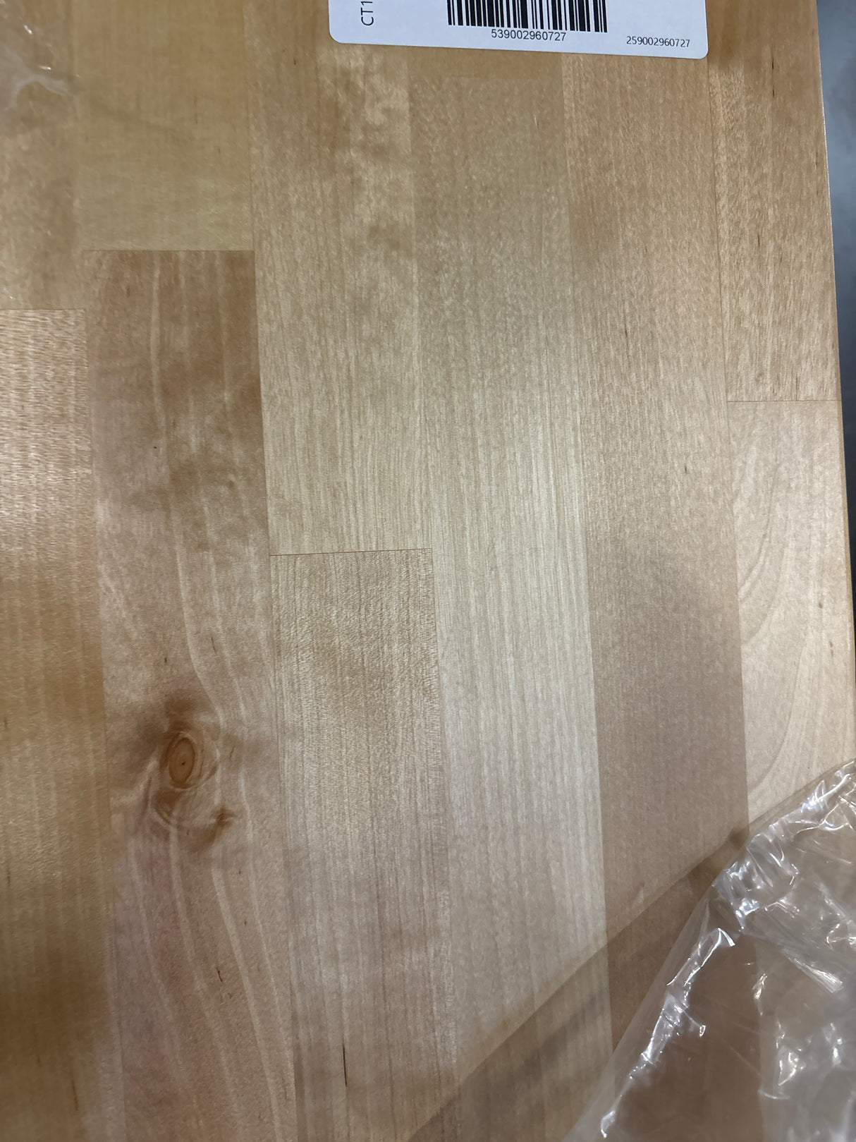 5 ft. L x 30 in. D Finished Engineered Birch Butcher Block Desktop Countertop