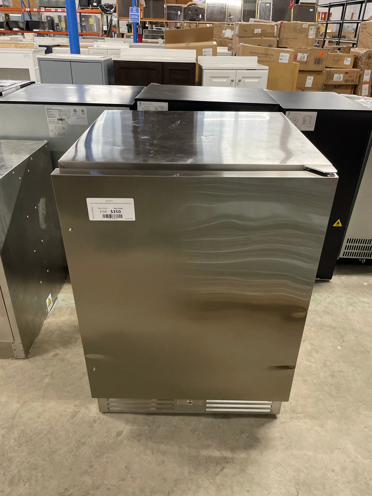 4.9 cu. ft. Built-In Outdoor Refrigerator Built-in Drink Fridge 210-Cans in Stainless Steel