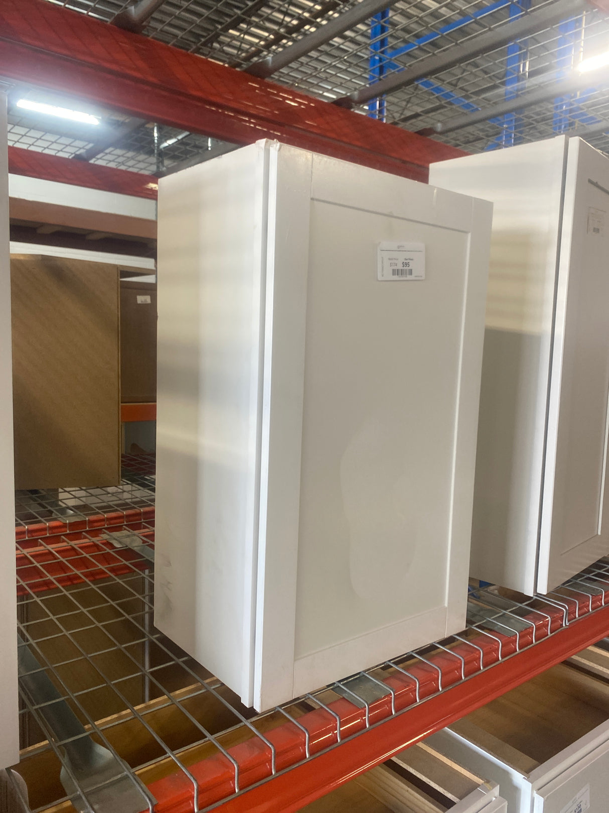 Westfield Feather White Shaker Stock Assembled Wall Kitchen Cabinet (18 in. W x 12 in. D x 30 in. H)