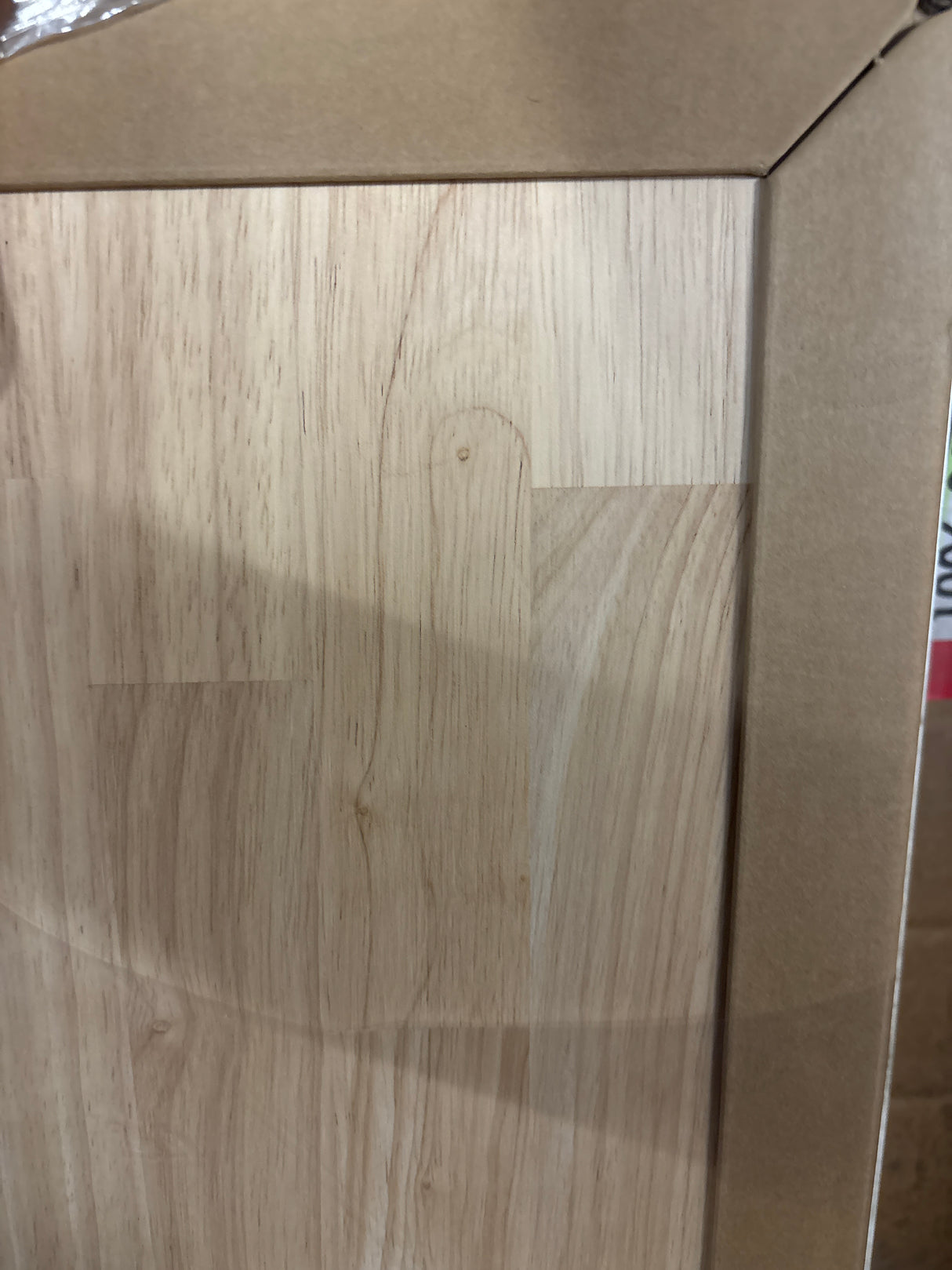 4 ft. L x 25 in. D Unfinished Hevea Solid Wood Butcher Block Countertop With Square Edge