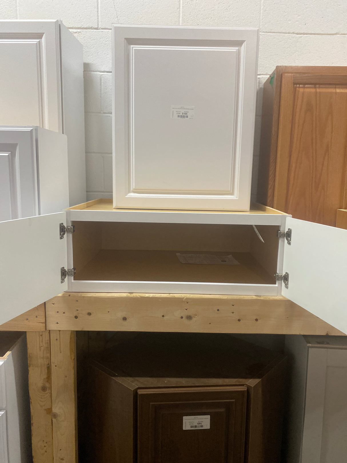 Shaker 36 in. W x 24 in. D x 12 in. H Assembled Deep Wall Bridge Cabinet in Satin White