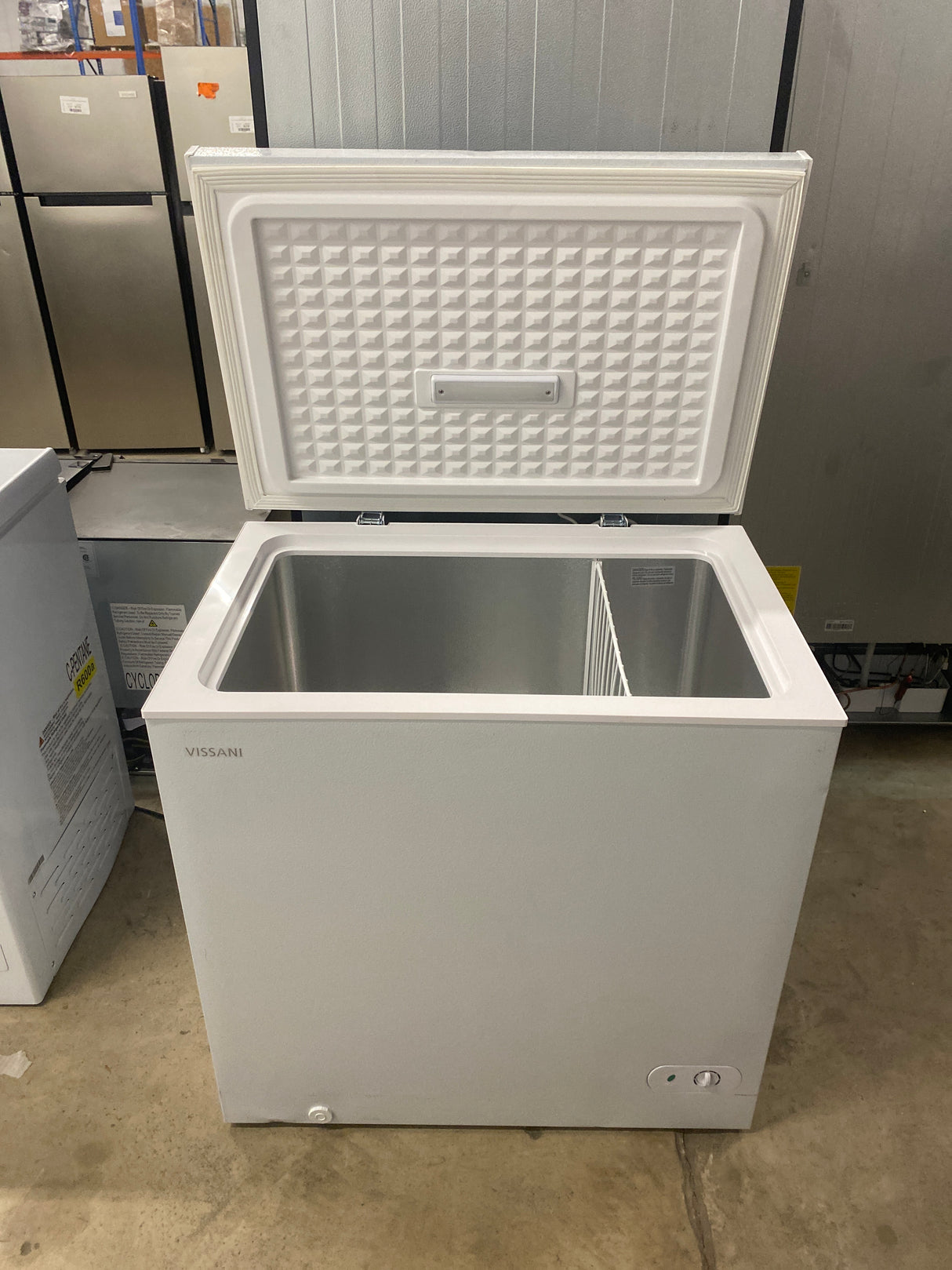 7.0 cu. ft. Manual Defrost Chest Freezer with LED Light in White Garage Ready