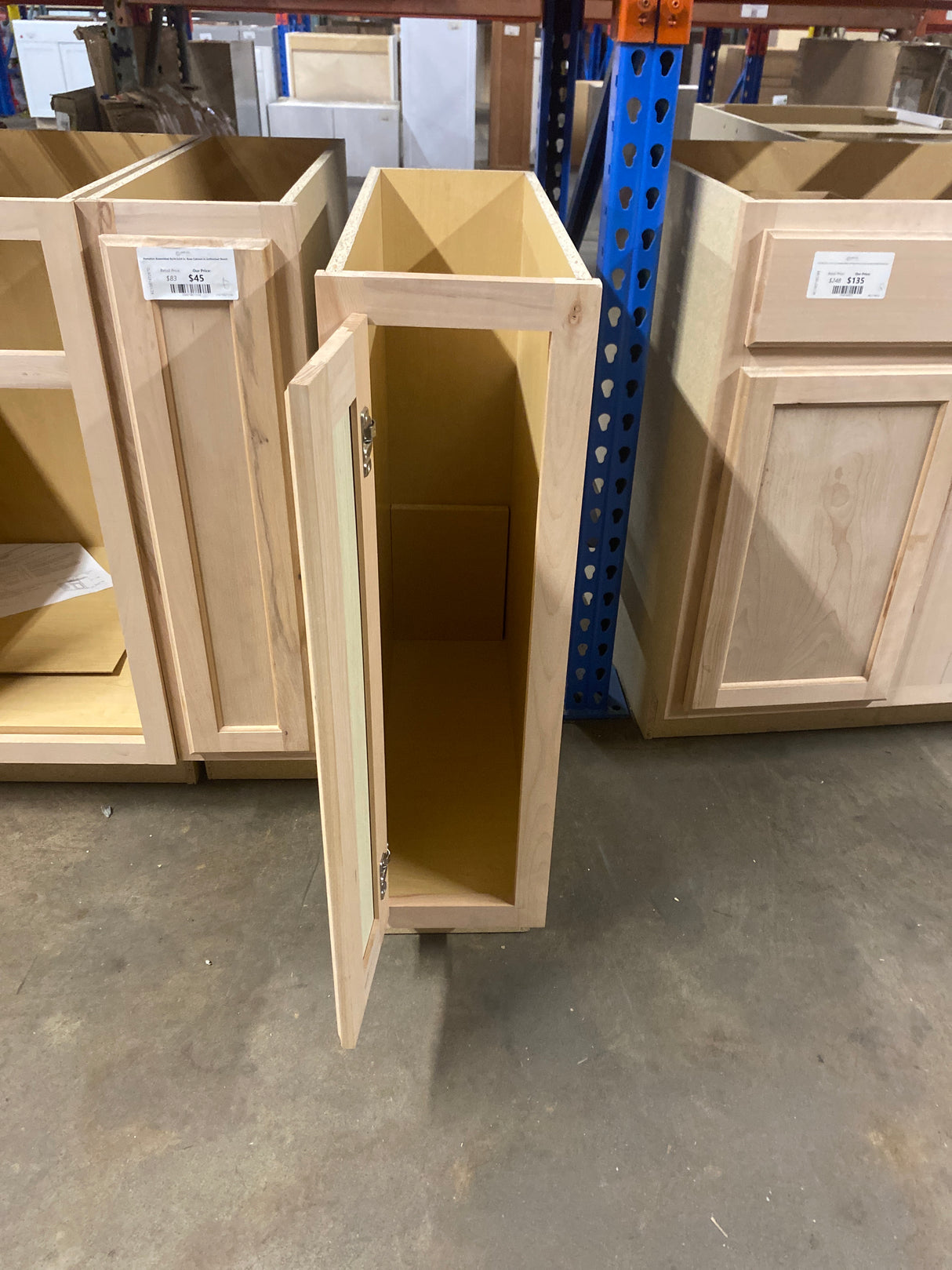 Hampton Assembled 9x34.5x24 in. Base Cabinet in Unfinished Beech