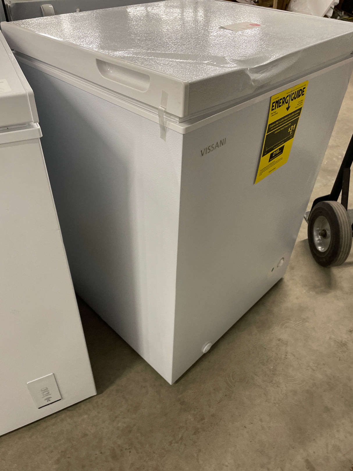 5.0 cu. ft. Manual Defrost Chest Freezer with LED Light in White Garage Ready