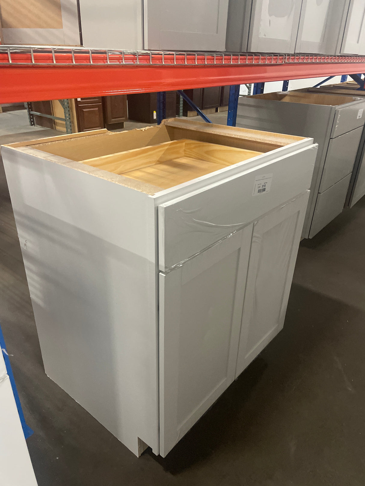 Westfield Feather White Shaker Stock Assembled Base Kitchen Cabinet (30 in. W x 23.75 in. D x 35 in. H)