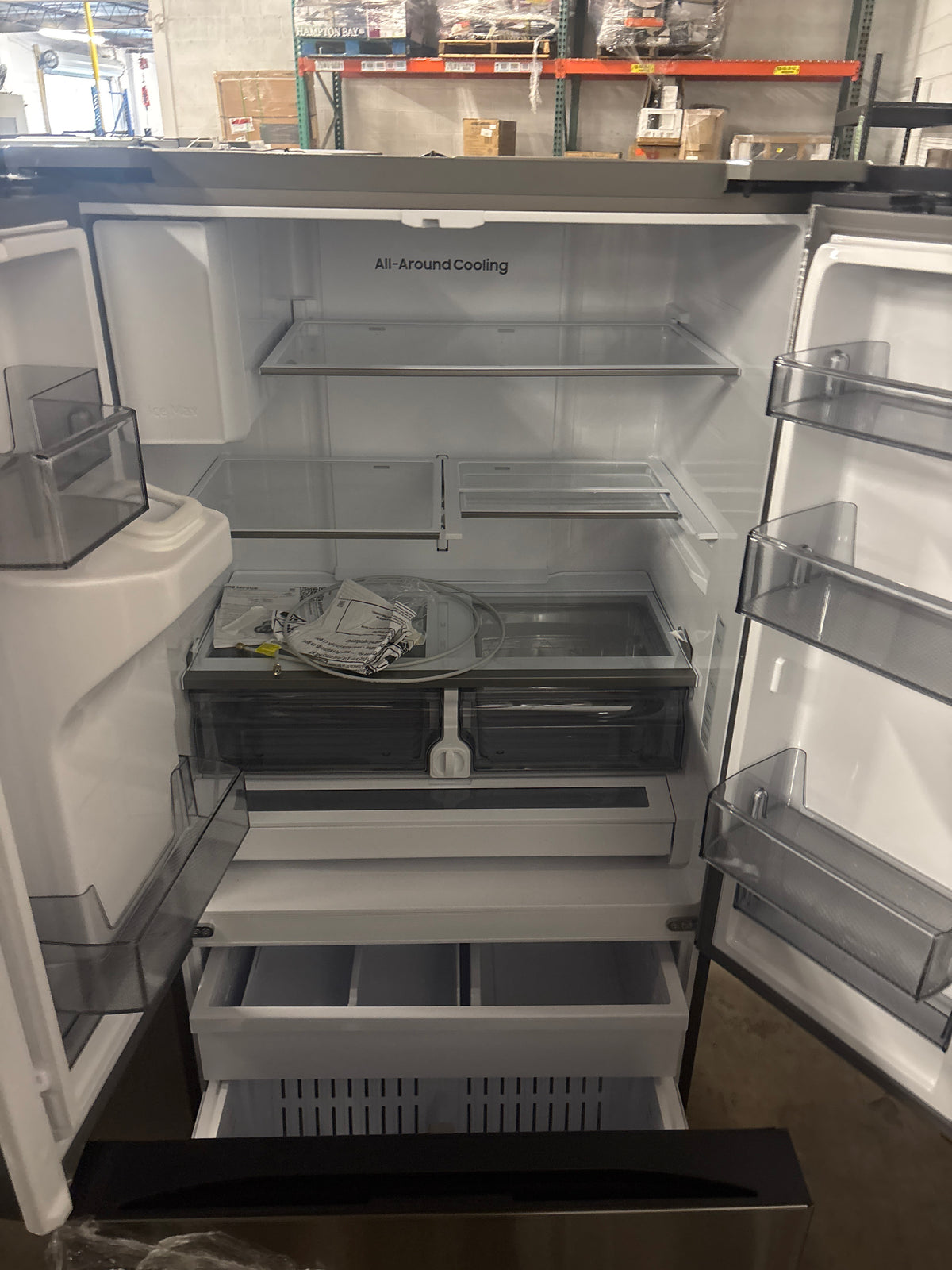 Samsung 36 in. 26 cu. ft. Counter Depth 3-Door French Door Refrigerator in Stainless Steel with External Water and Ice Dispenser