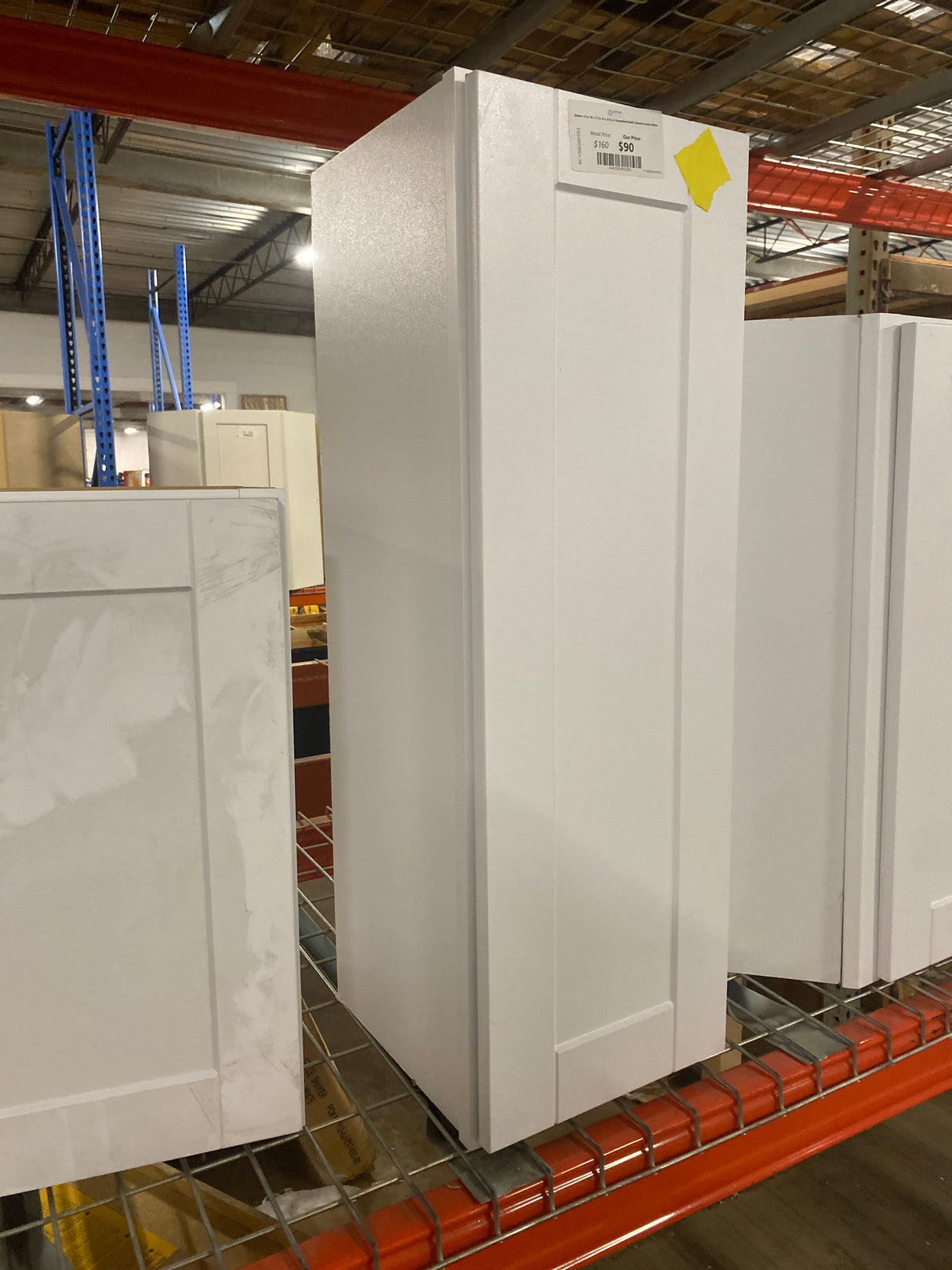 Shaker 12 in. W x 12 in. D x 36 in. H Assembled Wall Cabinet in Satin White