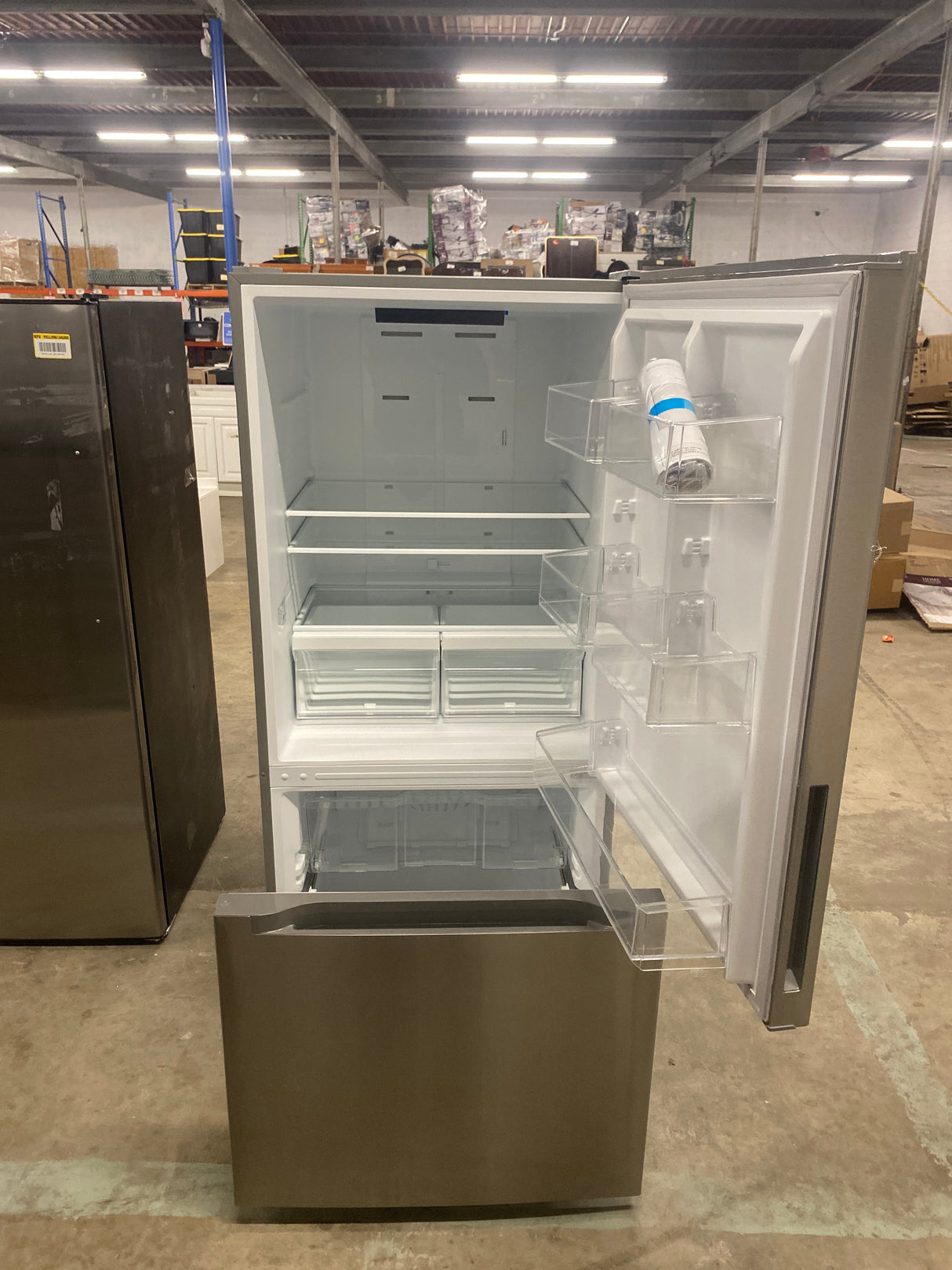 18.7 cu. ft. Bottom Freezer Refrigerator in Stainless Steel