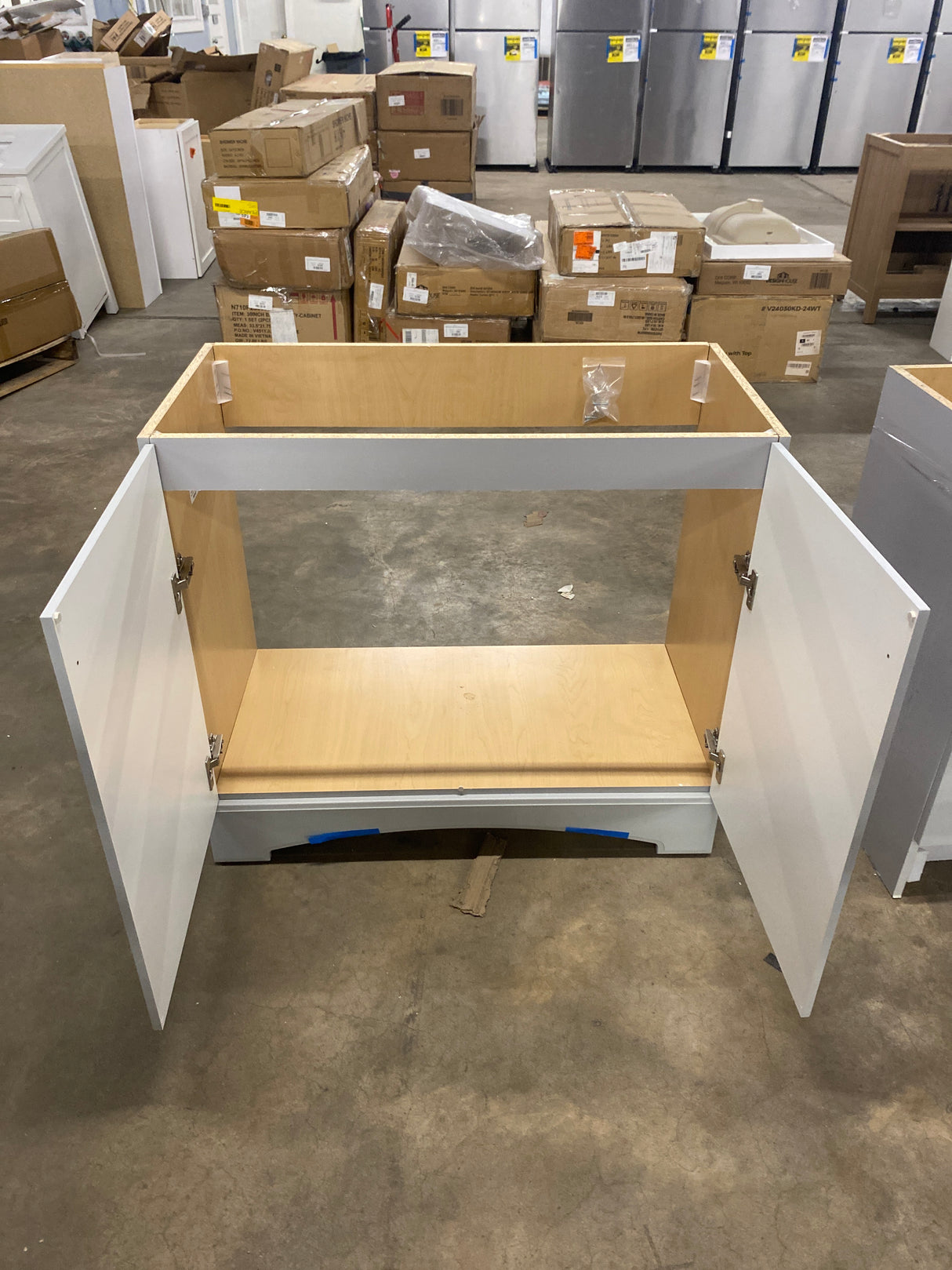 37 in. Single Sink Pearl Gray Bath Vanity without Top