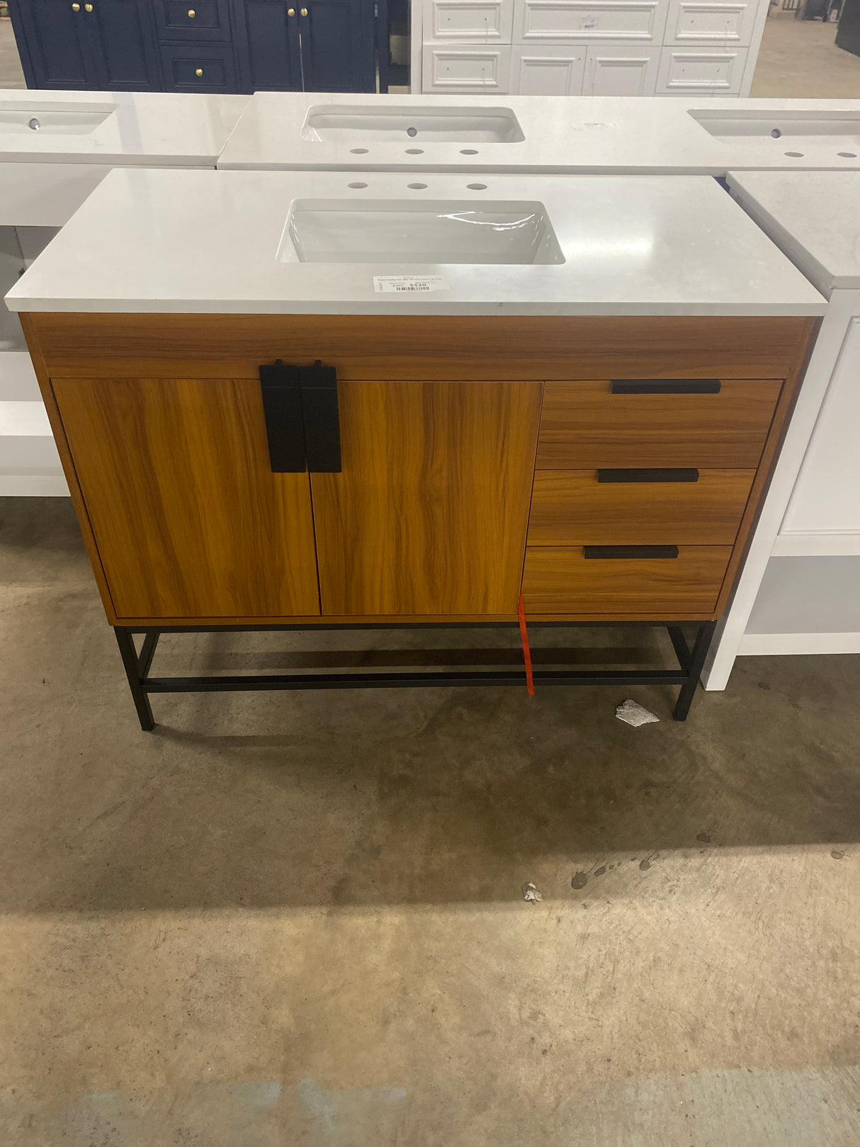 Regal Vanity 2dr 3dw 42"x22"x33.5" in Teak