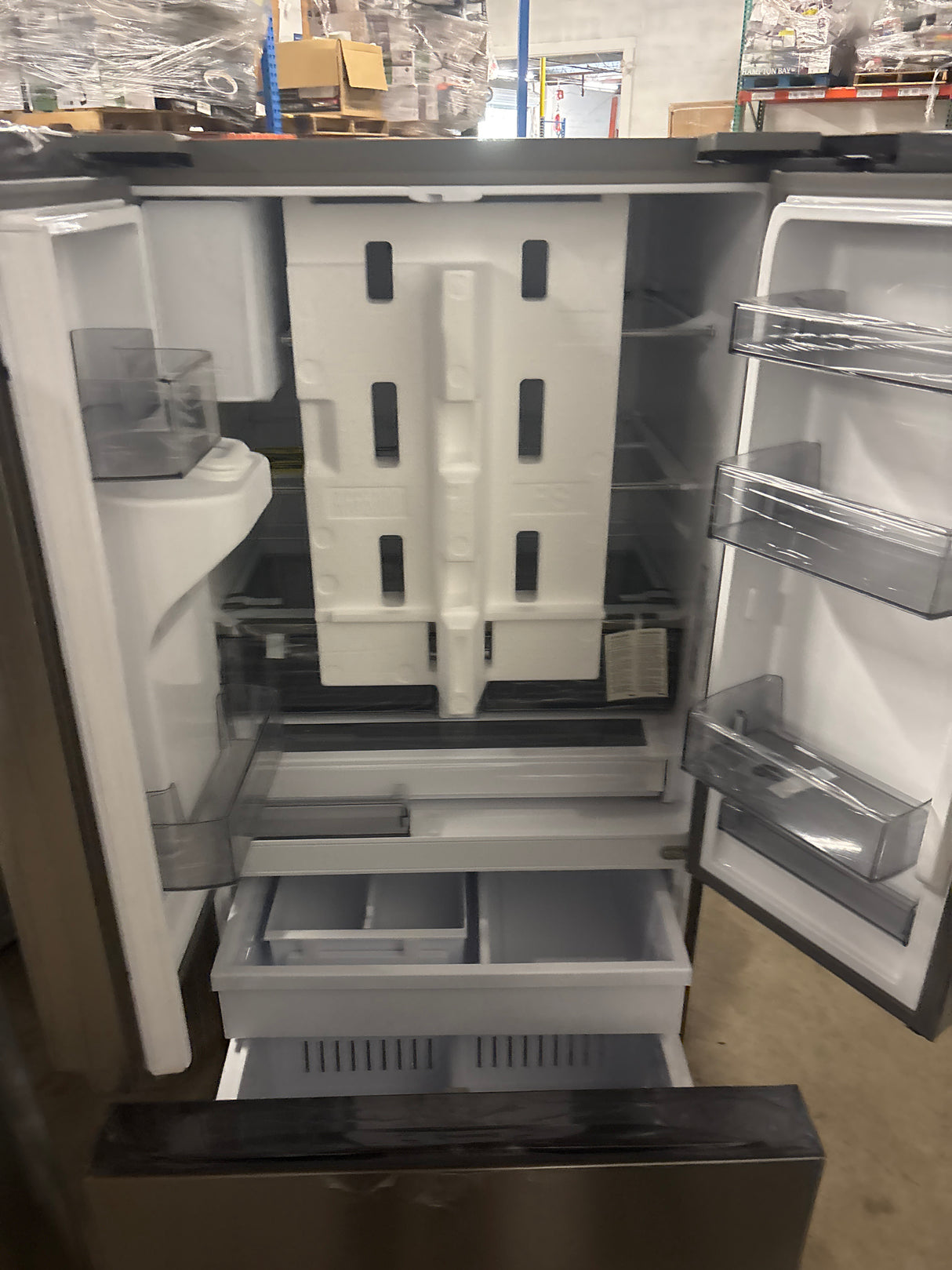 Samsung 31 cu. ft. Mega Capacity 3-Door French Door Refrigerator with External Water and Ice Dispenser