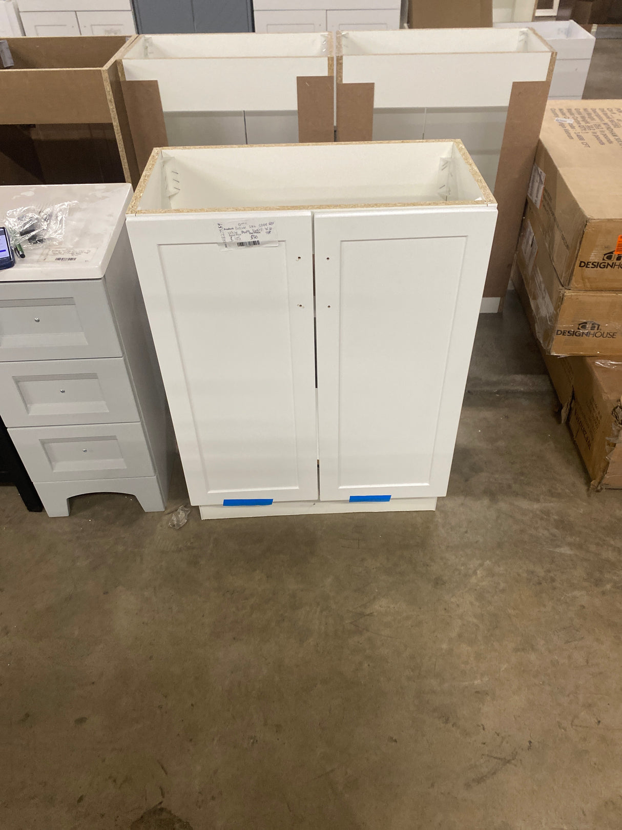 Penlee 25 in. Single Sink White Bath Vanity without Top