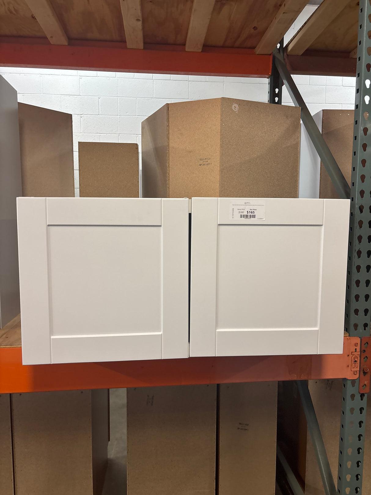 Arlington Vesper White Plywood Shaker Stock Assembled Wall Bridge Kitchen Cabinet Soft Close 36 in.W x24 in. Dx 18 in. H