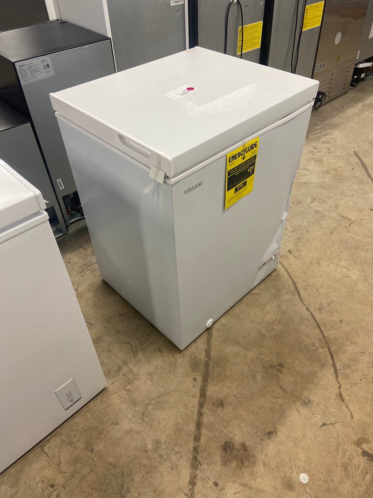 5.0 cu. ft. Manual Defrost Chest Freezer with LED Light in White Garage Ready