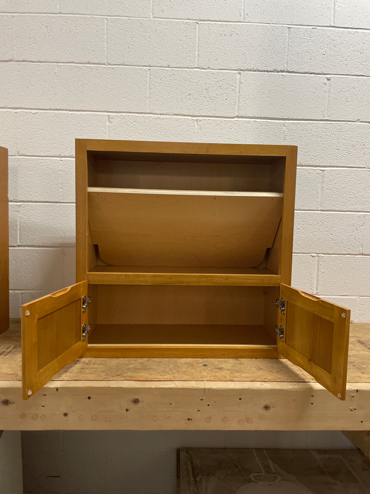 30W x 12 D x 30 H Medium Oak Microwave Cabinet