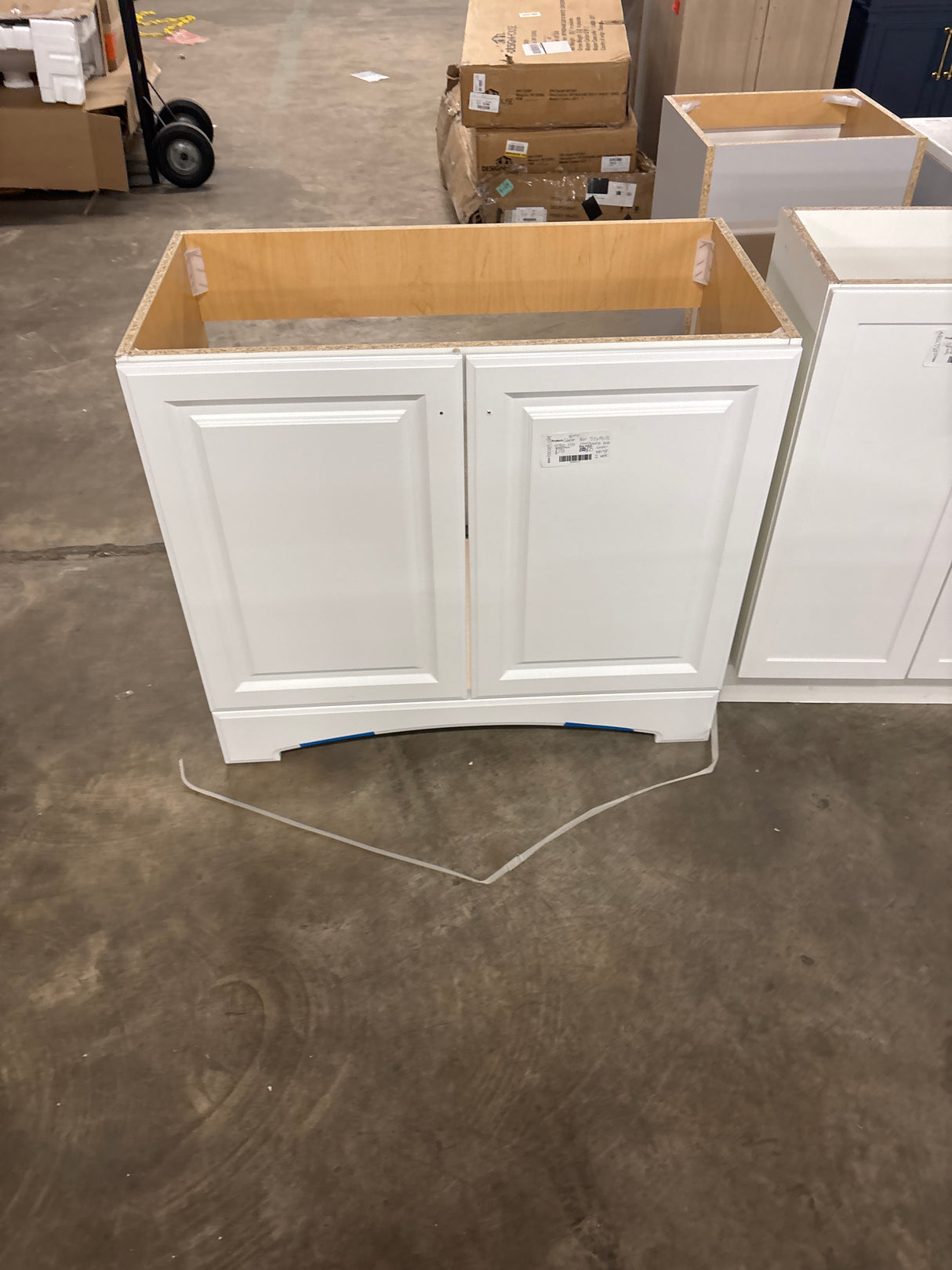 Glacier Bay 37 in. W x 19 in. D x 35 in. H Single Sink Freestanding Bath Vanity in White with/out Top