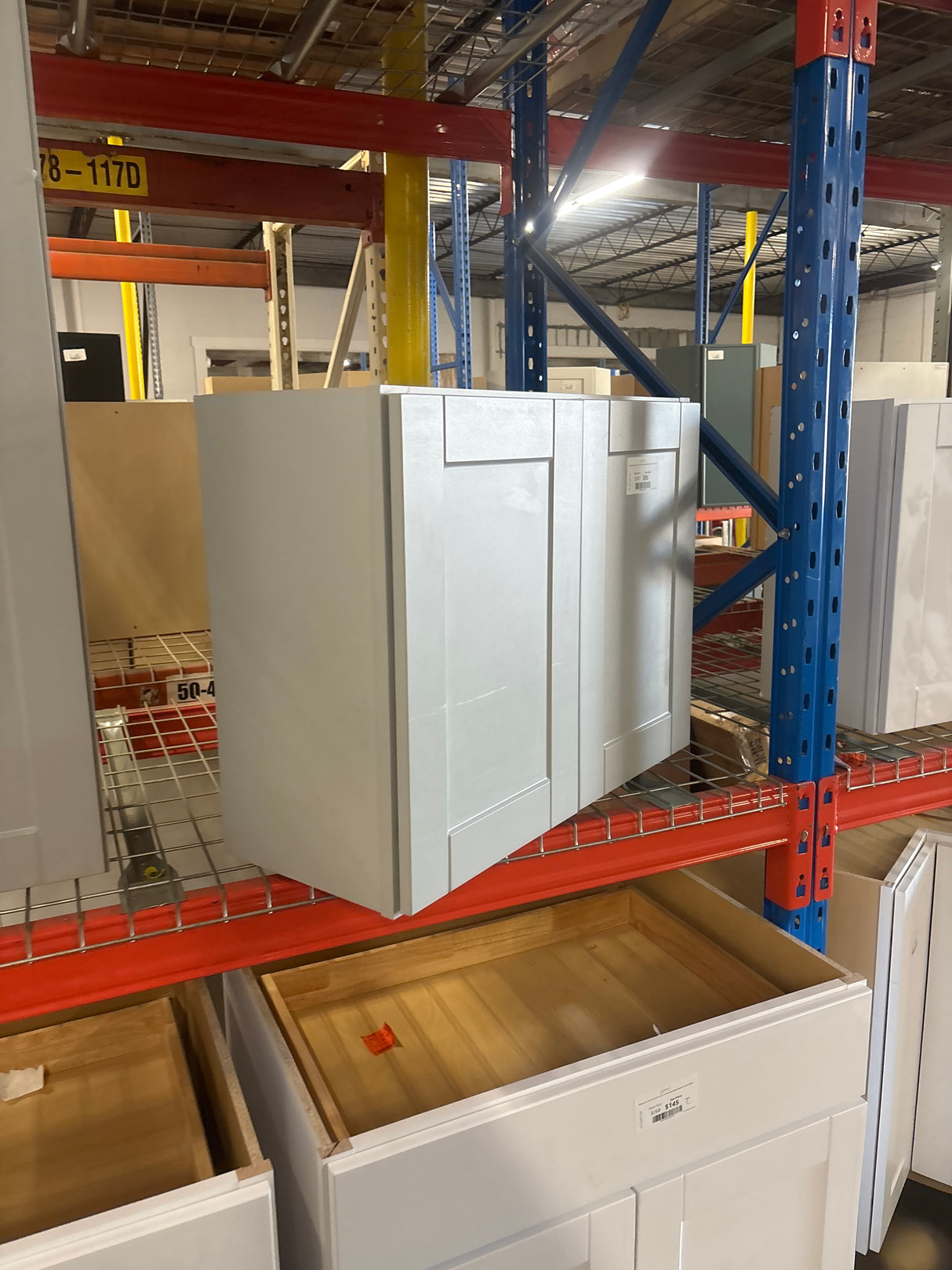 Shaker 30 in. W x 12 in. D x 15 in. H Assembled Wall Bridge Cabinet in Dove Gray