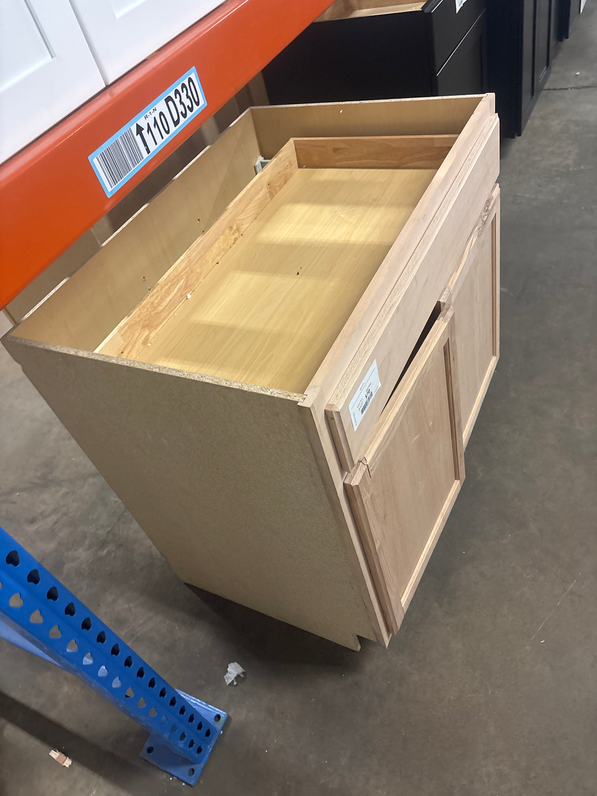 36 in. W x 24 in. D x 34.5 in. H Ready to Assemble Corner Sink Base Kitchen Cabinet in Unfinished with Recessed Panel