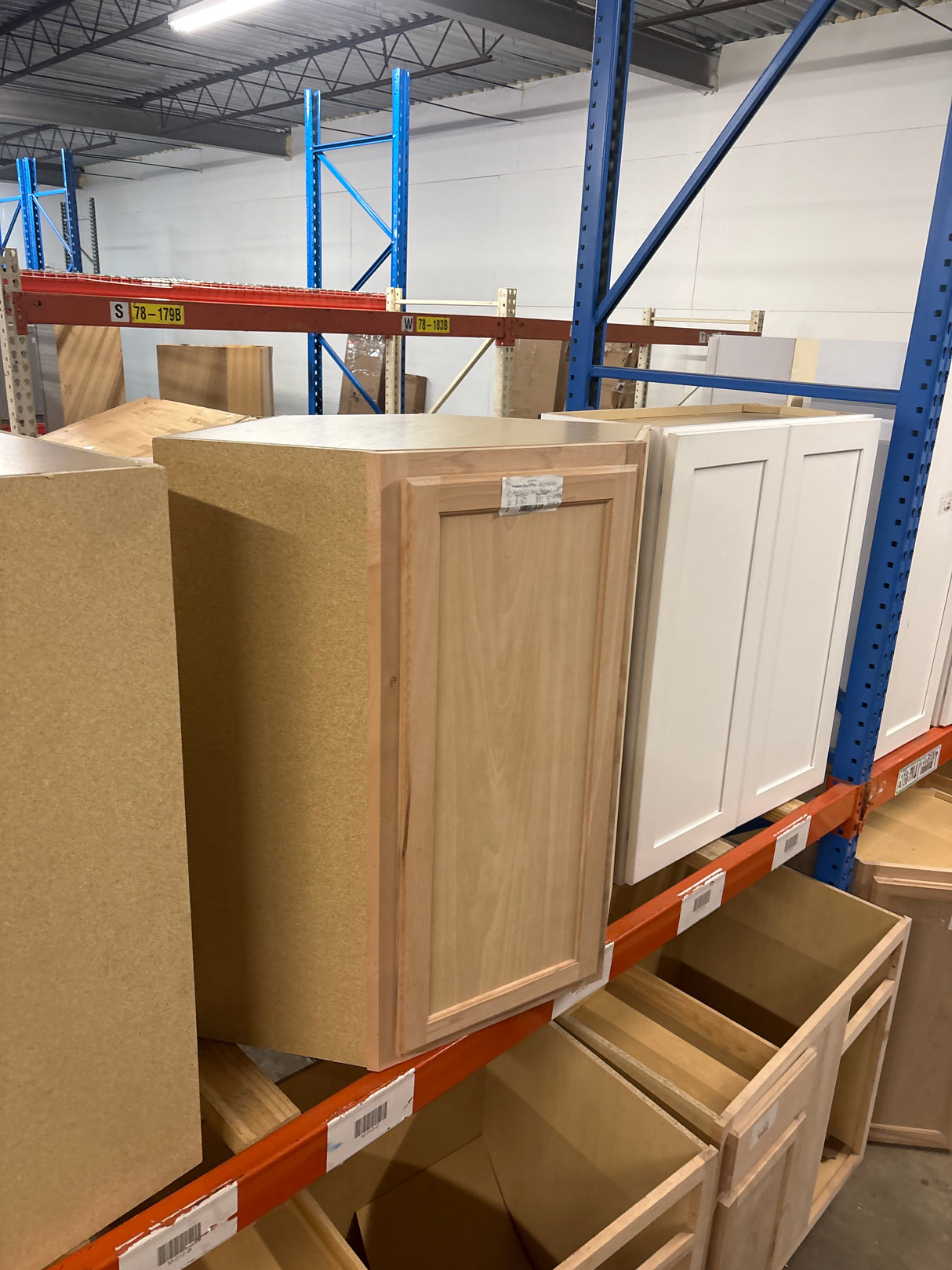 Hampton Assembled 24x36x12 in. Wall Diagonal Cabinet in Unfinished Beech