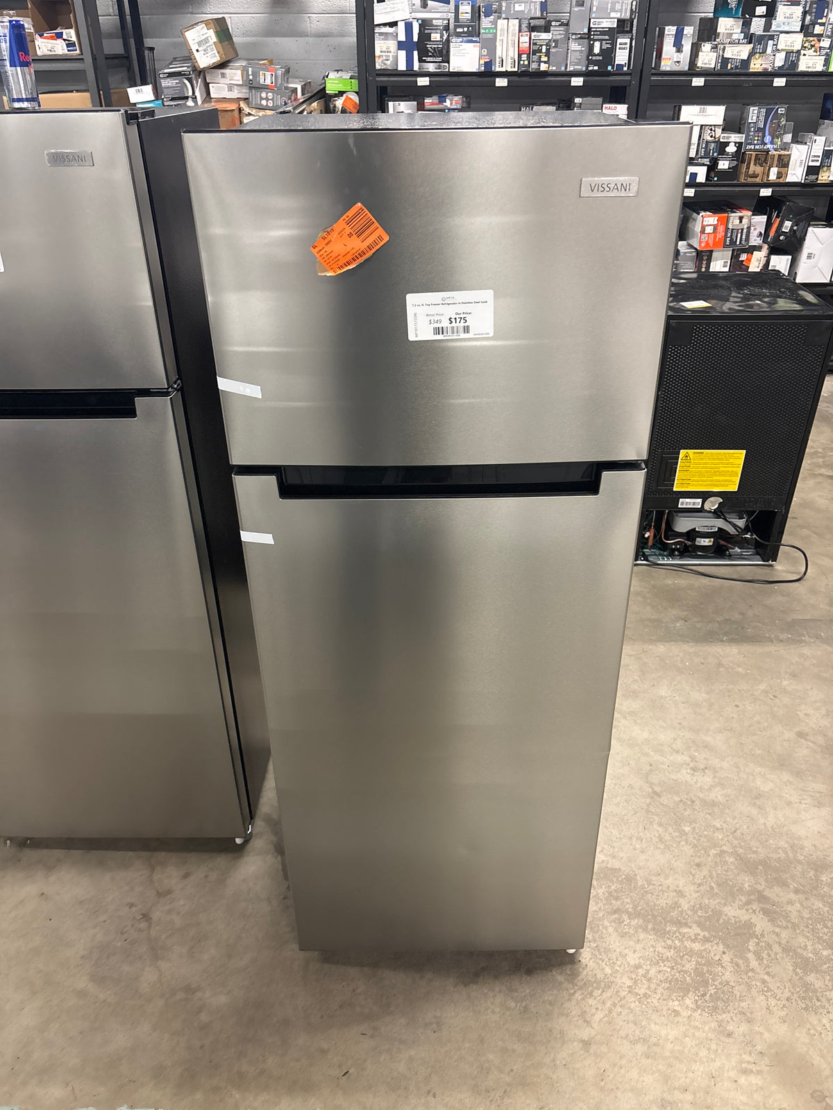 7.2 cu. ft. Top Freezer Refrigerator in Stainless Steel Look