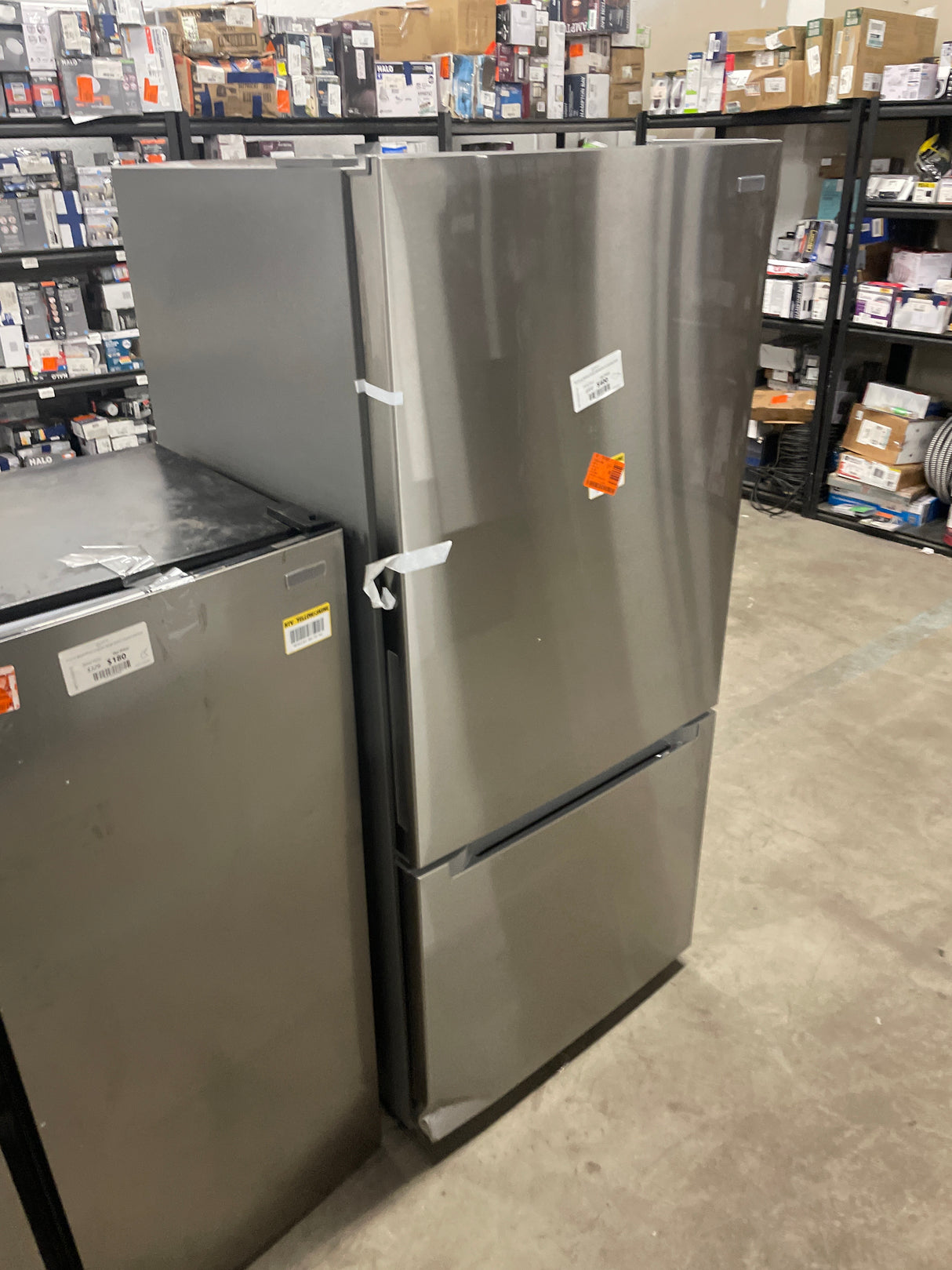 18.7 cu. ft. Bottom Freezer Refrigerator in Stainless Steel