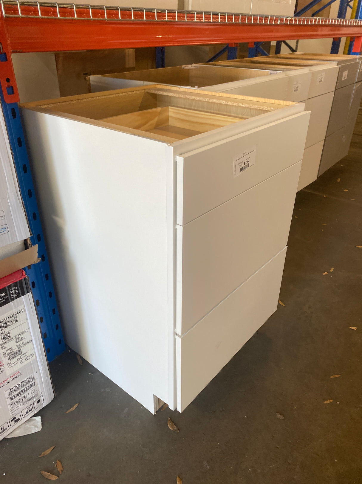 Westfield 24 in. W x 24 in. D x 35 in. H Shaker Stock Drawer Base Kitchen Cabinet in Feather White