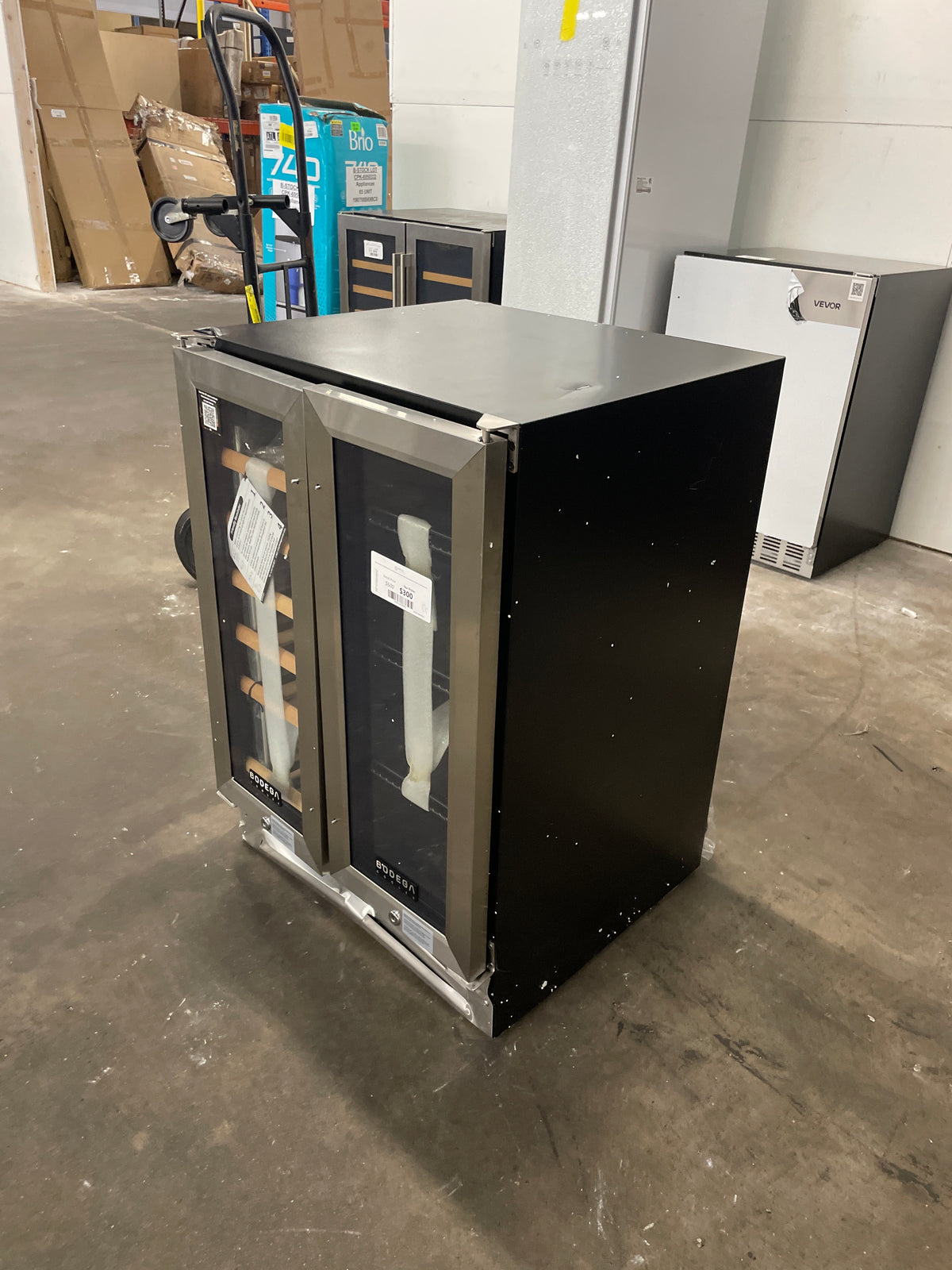 24 in. Dual Zone 19-Wine Bottle & 57-Can Beverage & Wine Cooler with removable Shelves & Child Lock in Stainless Steel