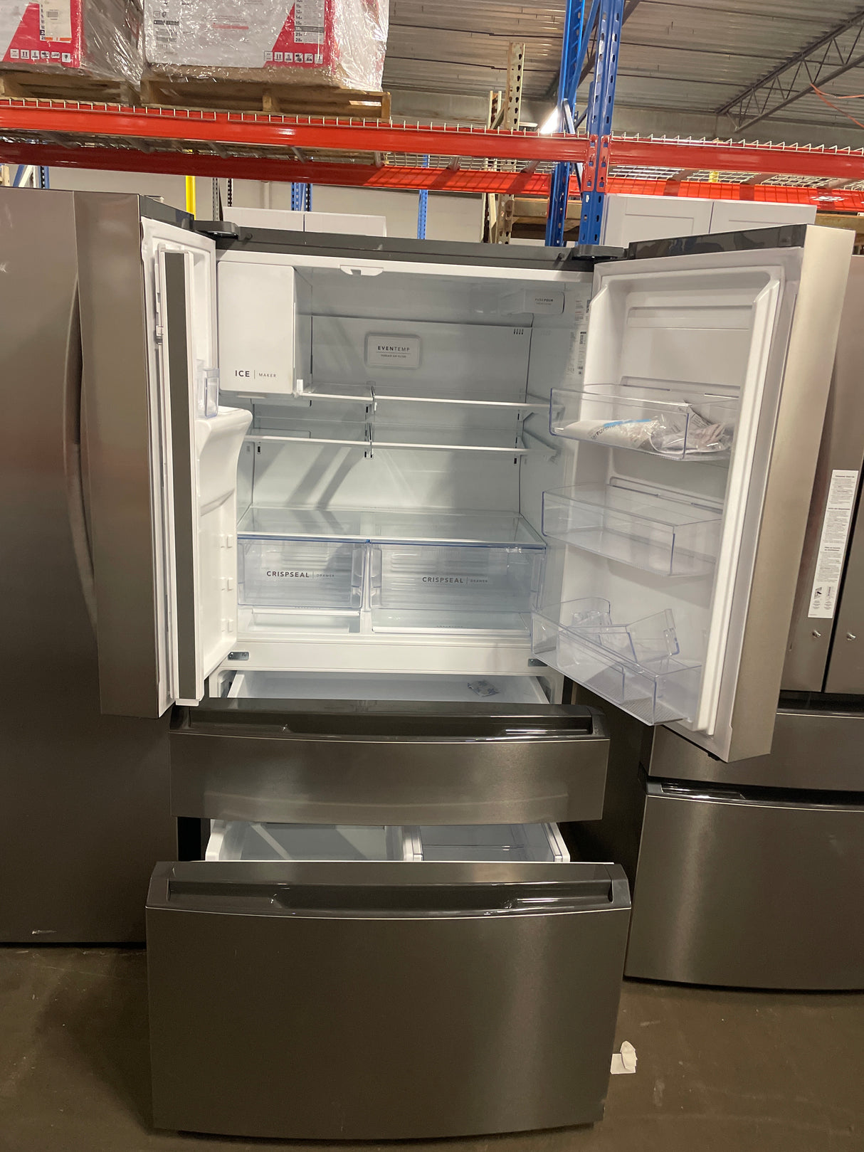 36 in. 26 cu. ft. Standard-Depth 4-Door French Door Refrigerator in Fingerprint-Resistant Stainless Steel Look