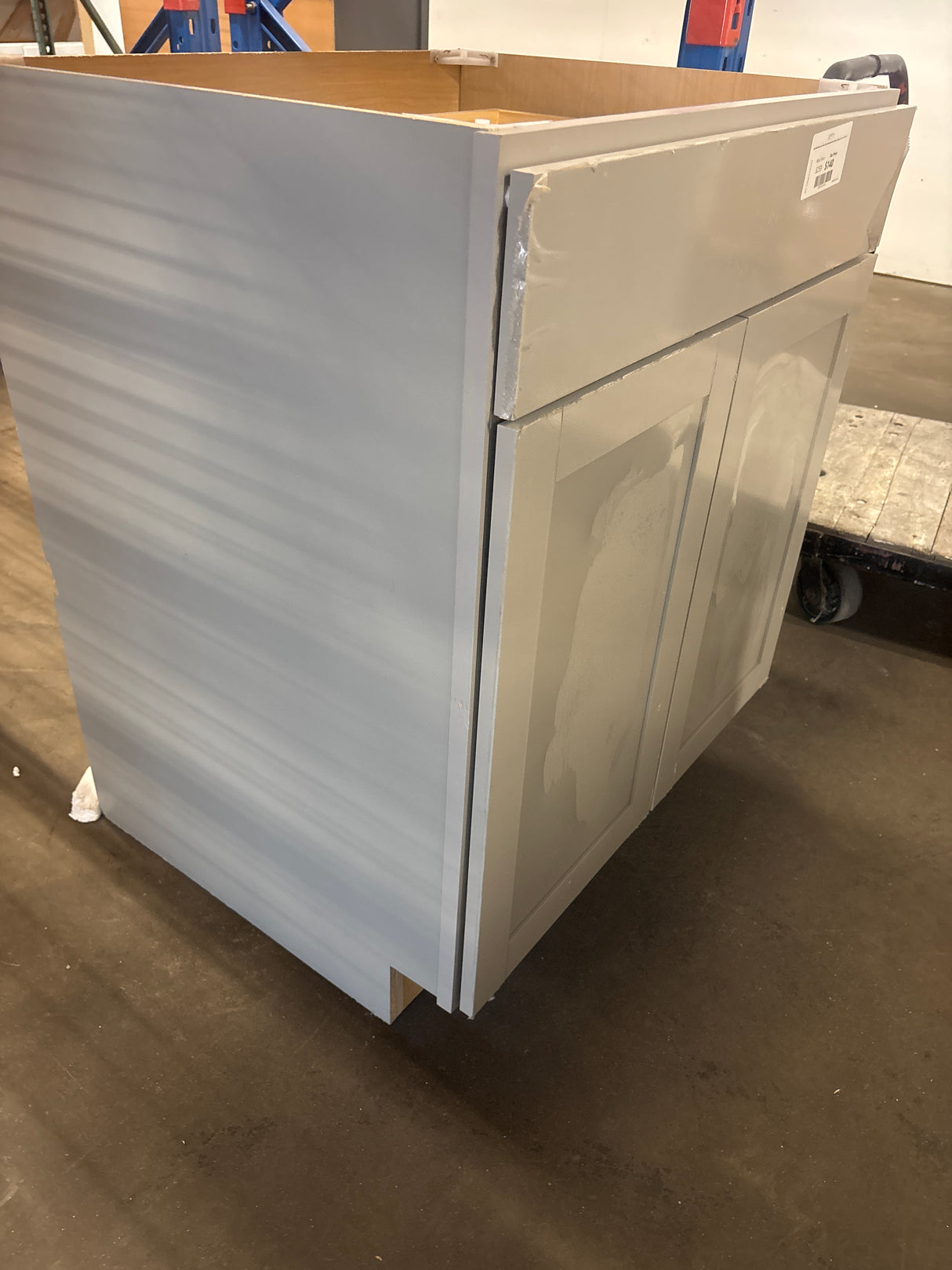 Westfield Dusk Gray Shaker Stock Assembled Base Kitchen Cabinet (24 in. W x 30 in. D)