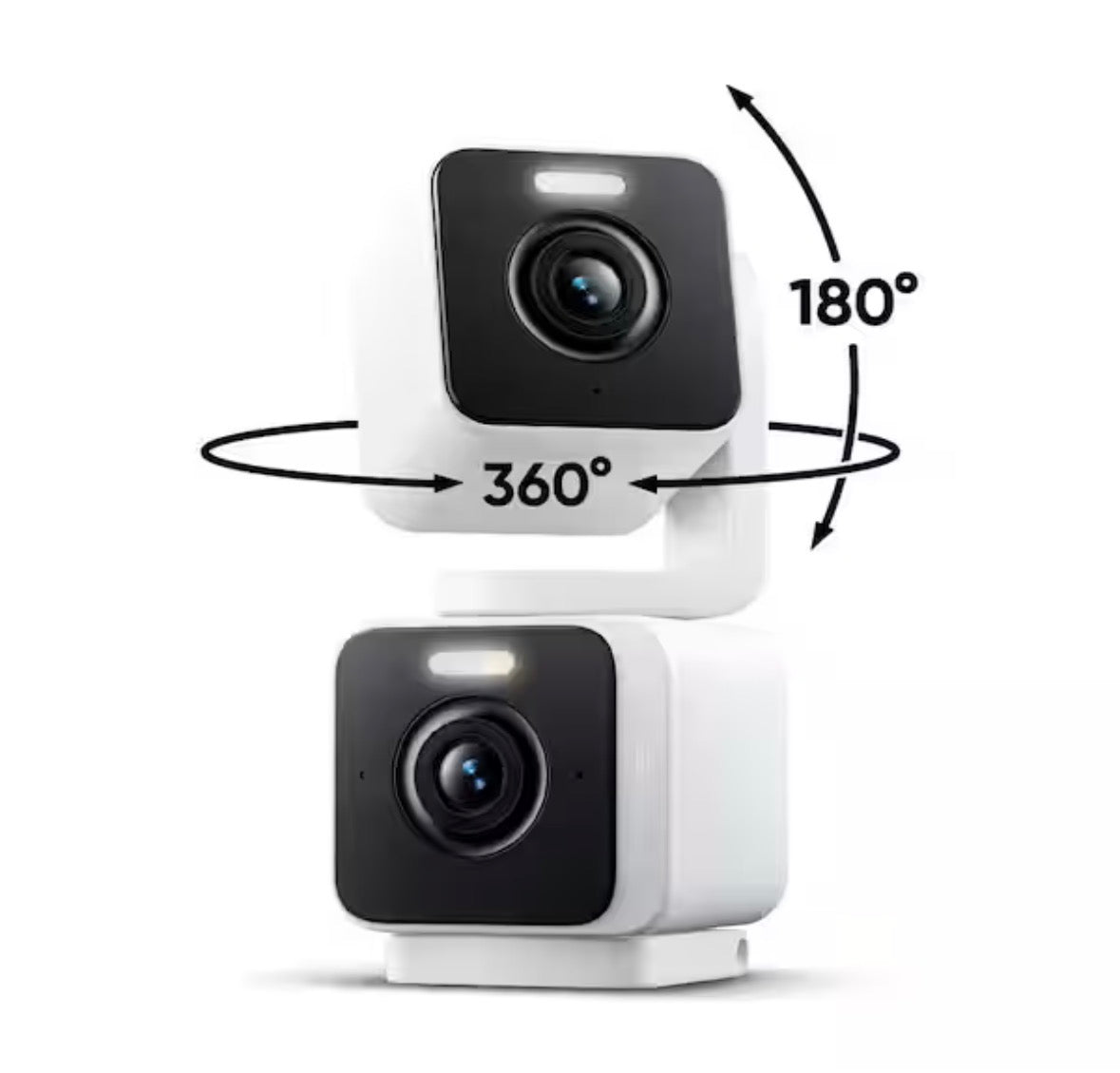 Pan Cam Duo, Indoor/Outdoor 2K Security Camera, PTZ, Color Night Vision, Spotlight (3-Count)
