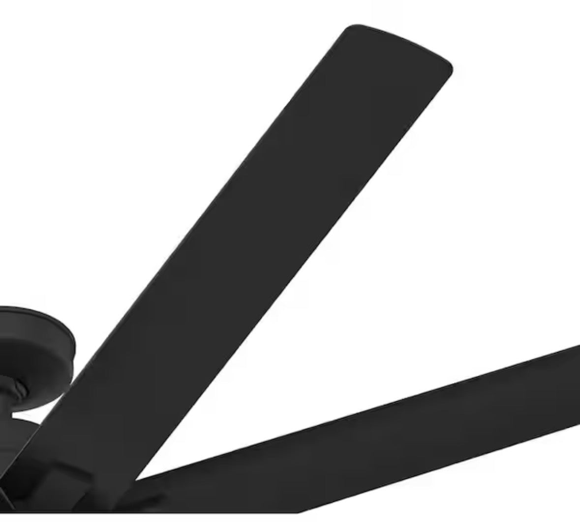 Overton 72 inch ENERGY STAR® Matte Black Indoor/Covered Outdoor Ceiling Fan with Light Kit and Wall Control