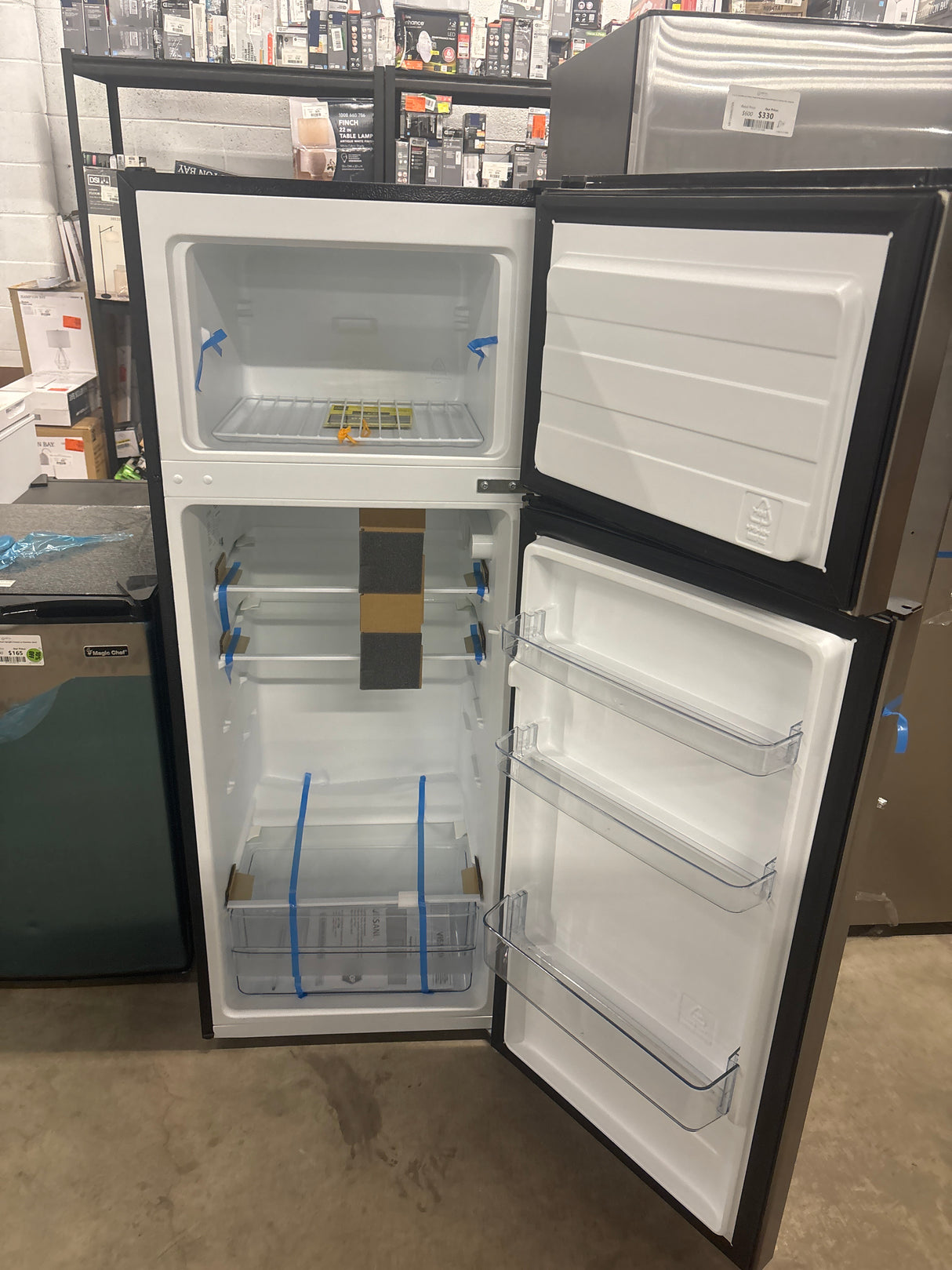 7.2 cu. ft. Top Freezer Refrigerator in Stainless Steel Look