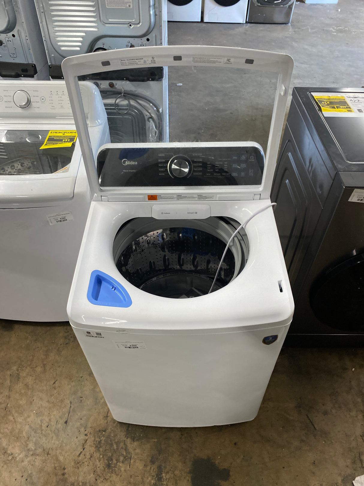 Midea 4.5 cu. ft. Top Load Washer with Stainless Steel Tub and Wave Impeller