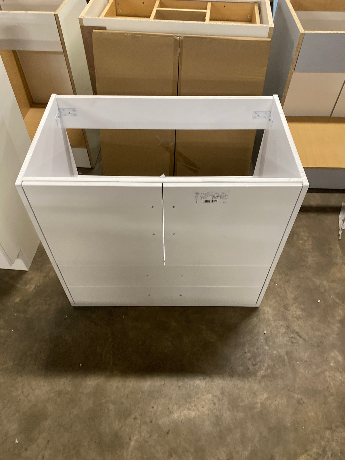 Alessio 32 in. Single Sink PVC White Standing Bath Vanity with
