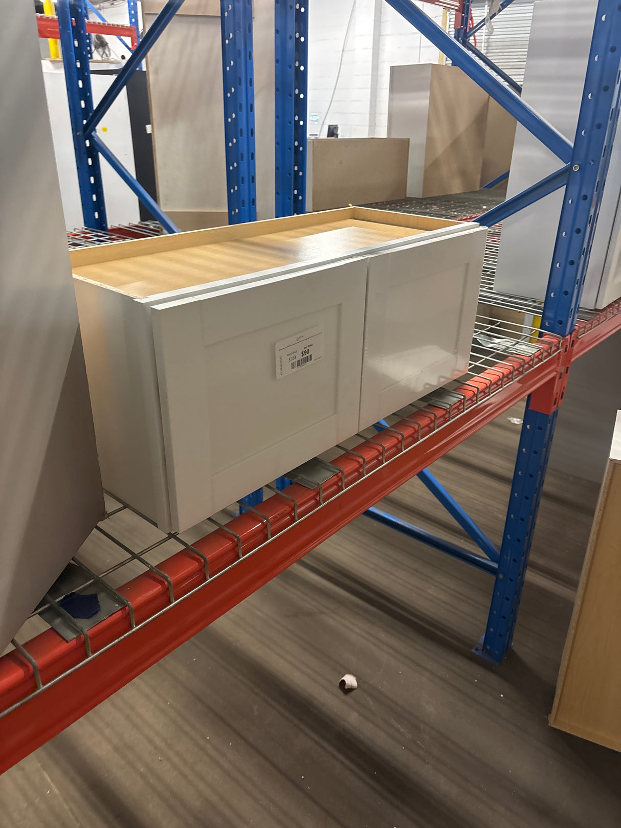 Westfield Feather White Shaker Stock Assembled Wall Kitchen Bridge Cabinet (30 in. W x 12 in. D x 12 in. H)